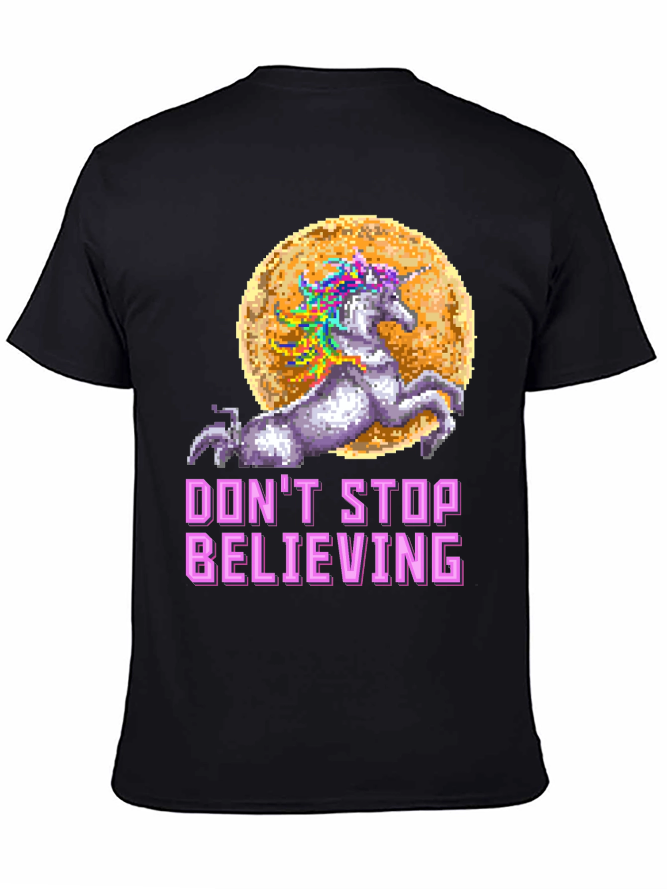 Unicorn Dont Stop Believing Graphic T-Shirt
