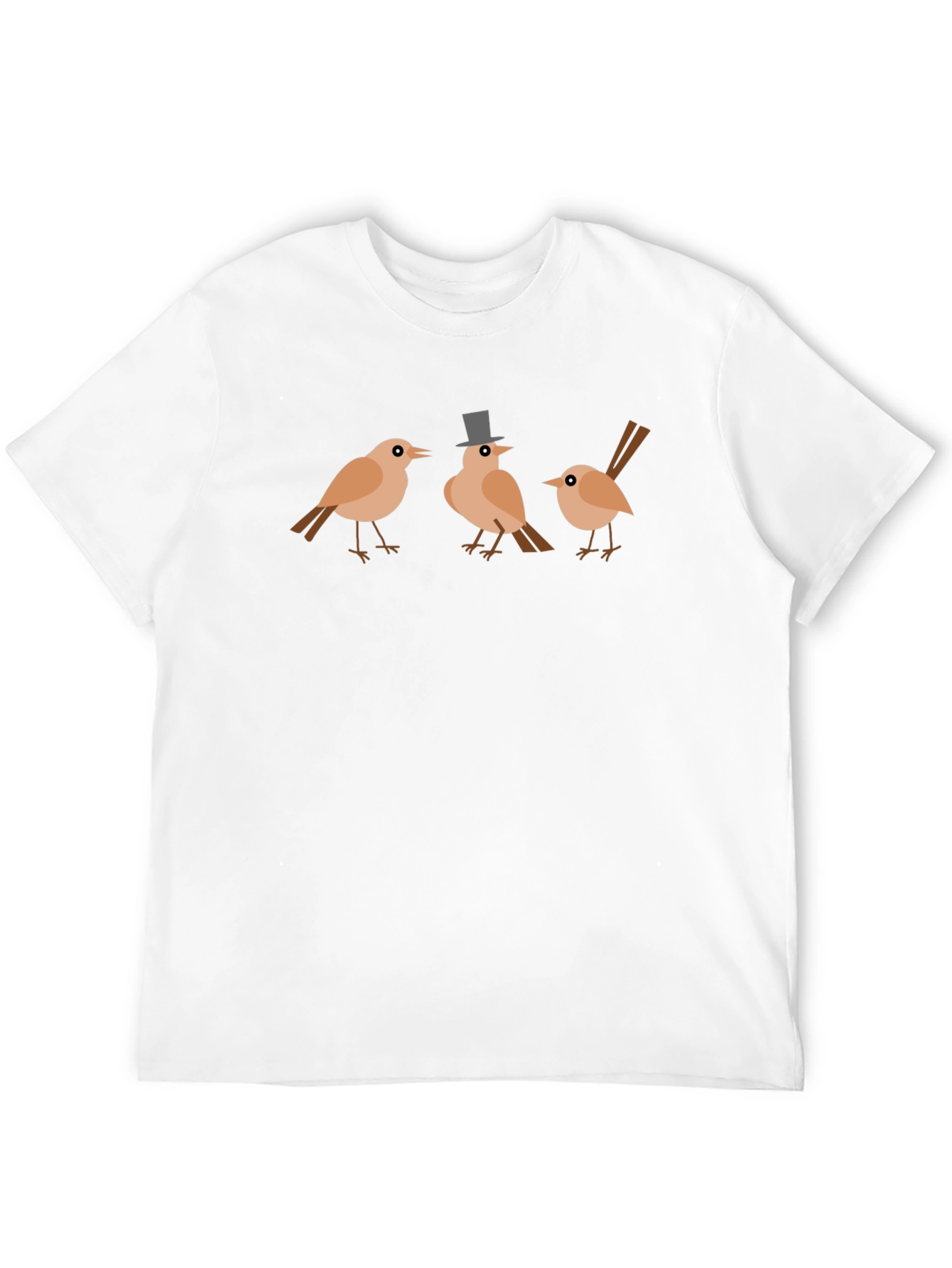 Whimsical Bird Trio Graphic Tee