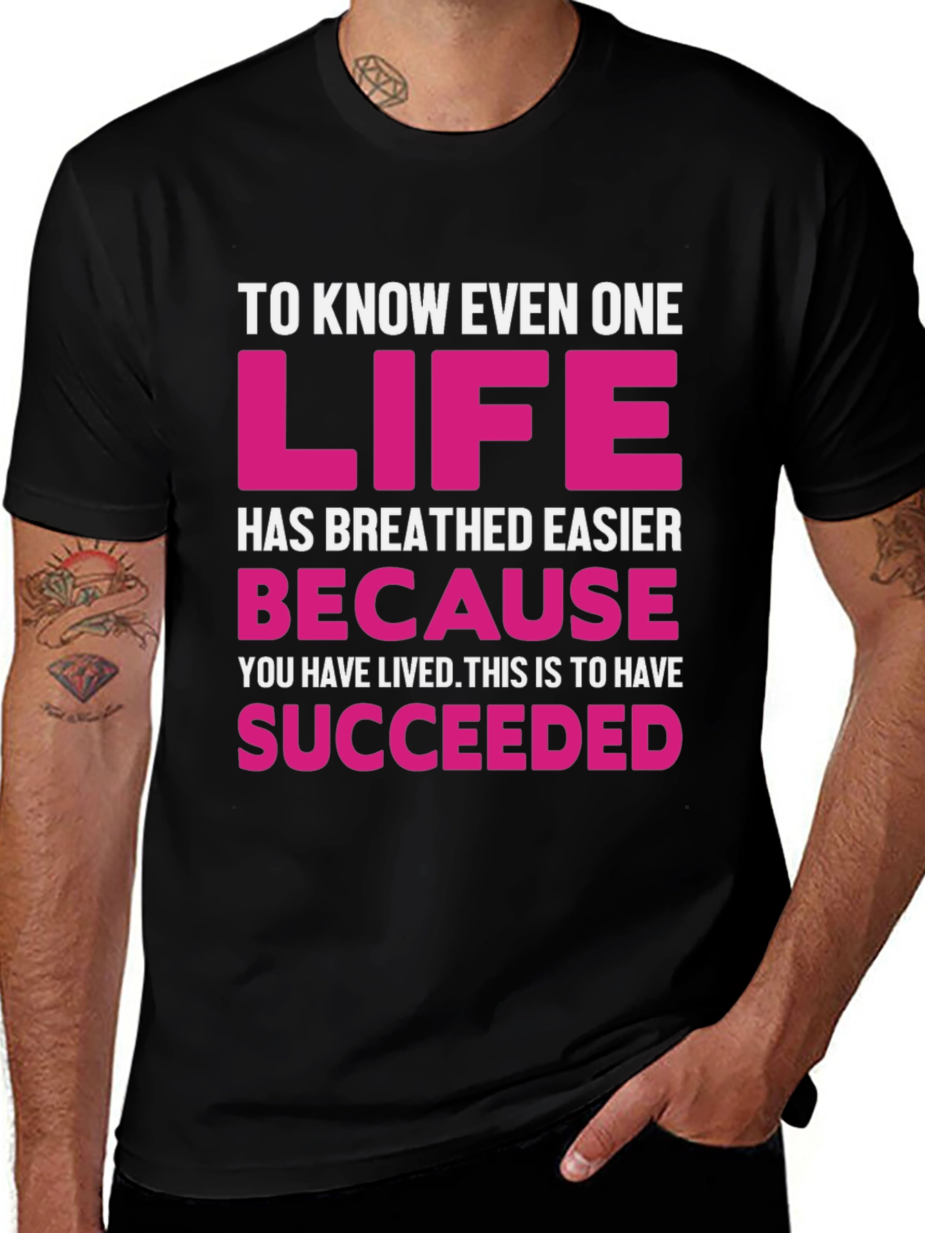 Inspirational Graphic Tee - Life Succeeded