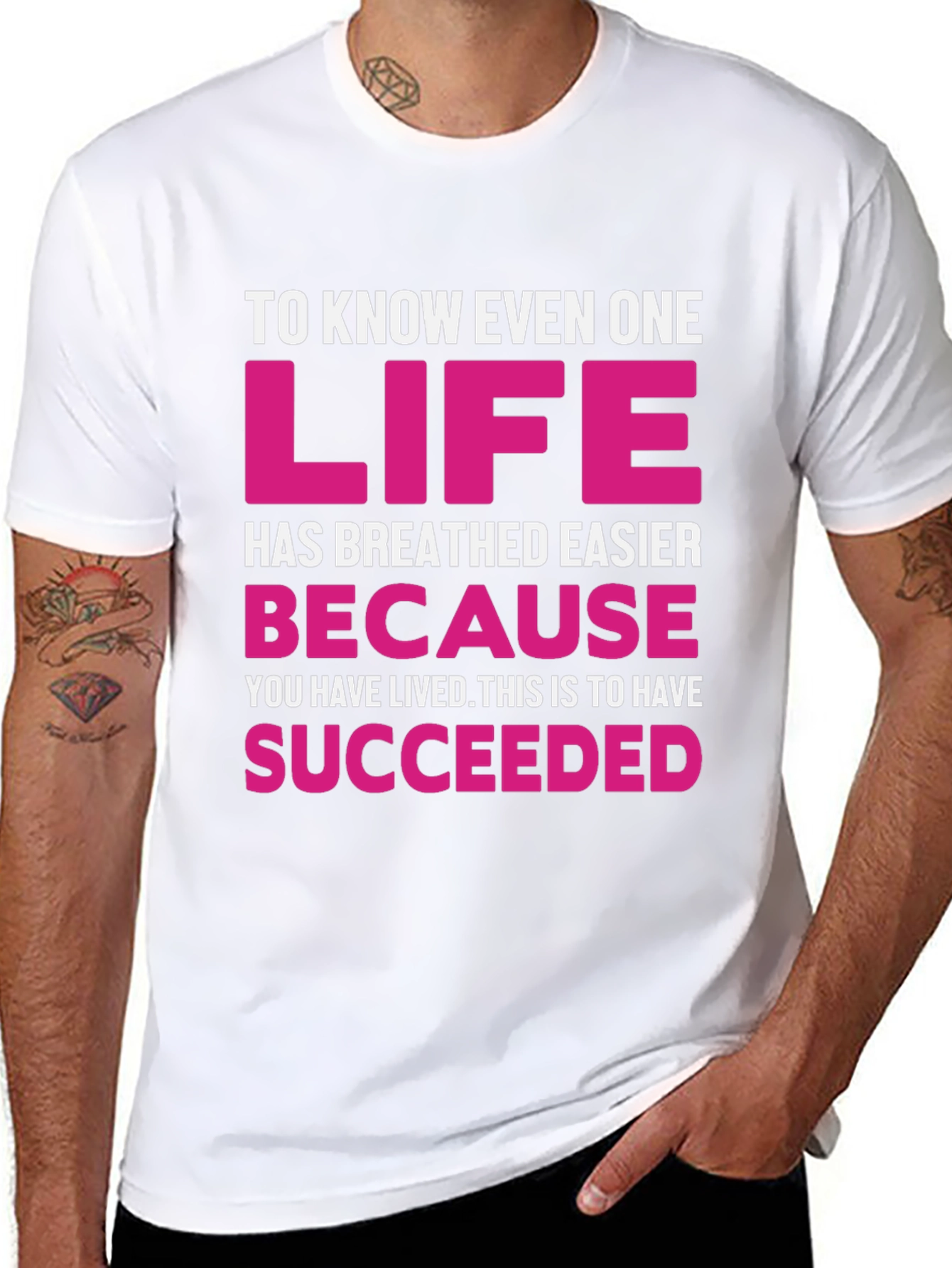 Inspirational Graphic Tee - Life Succeeded