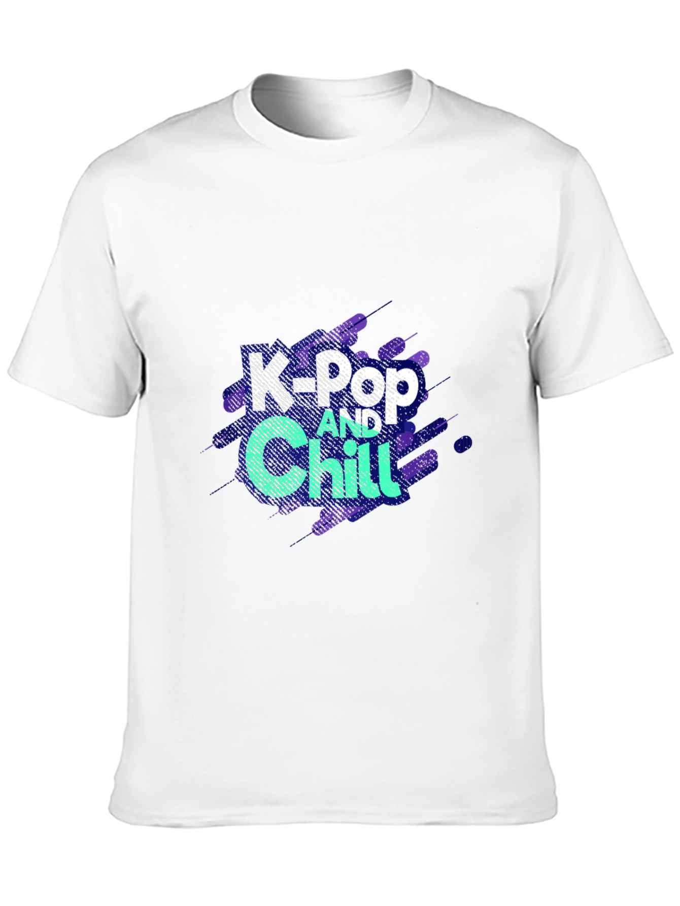 K-Pop and Chill Black Graphic Tee