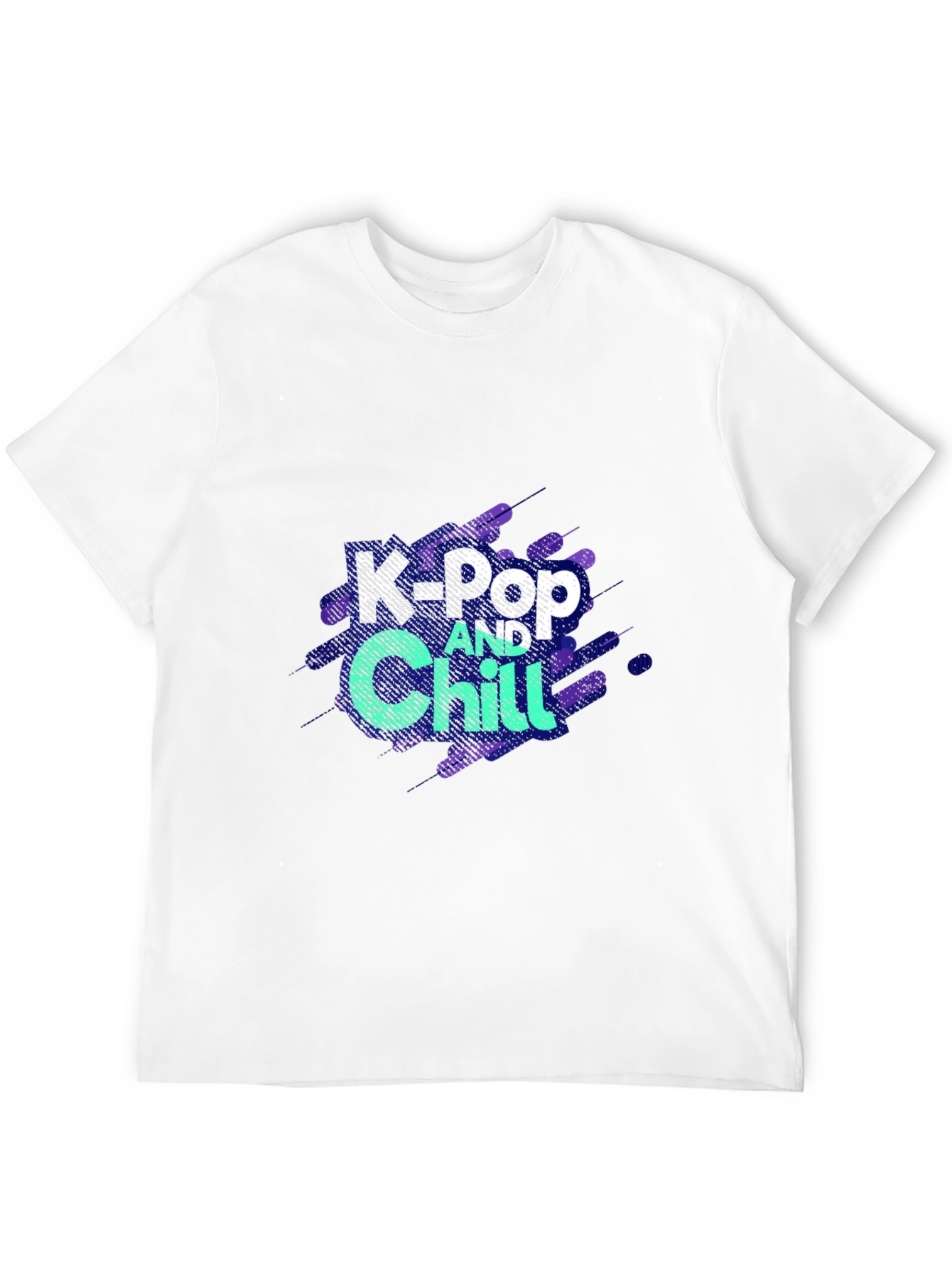 K-Pop and Chill Black Graphic Tee