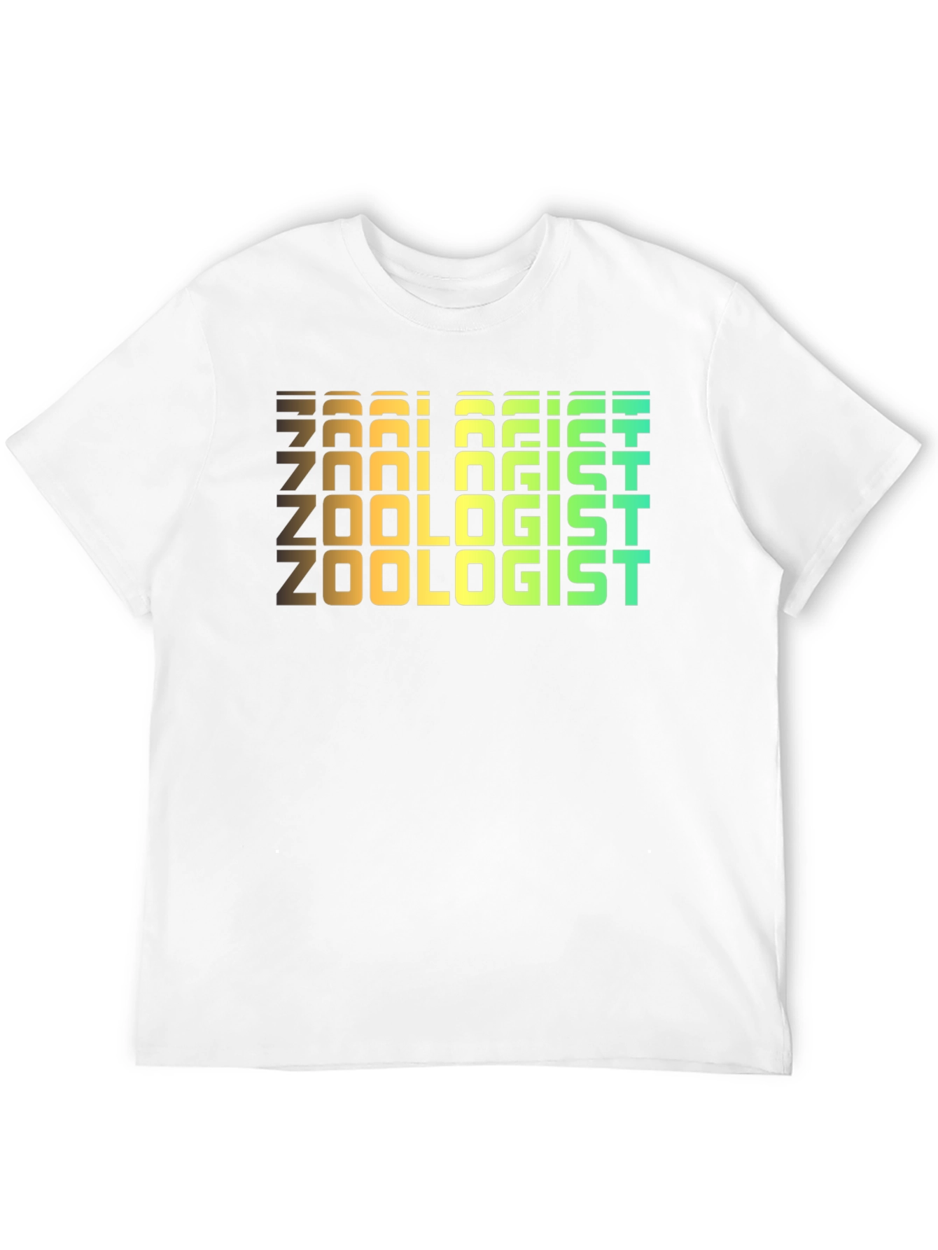 Zoologist Retro Text Black T-Shirt