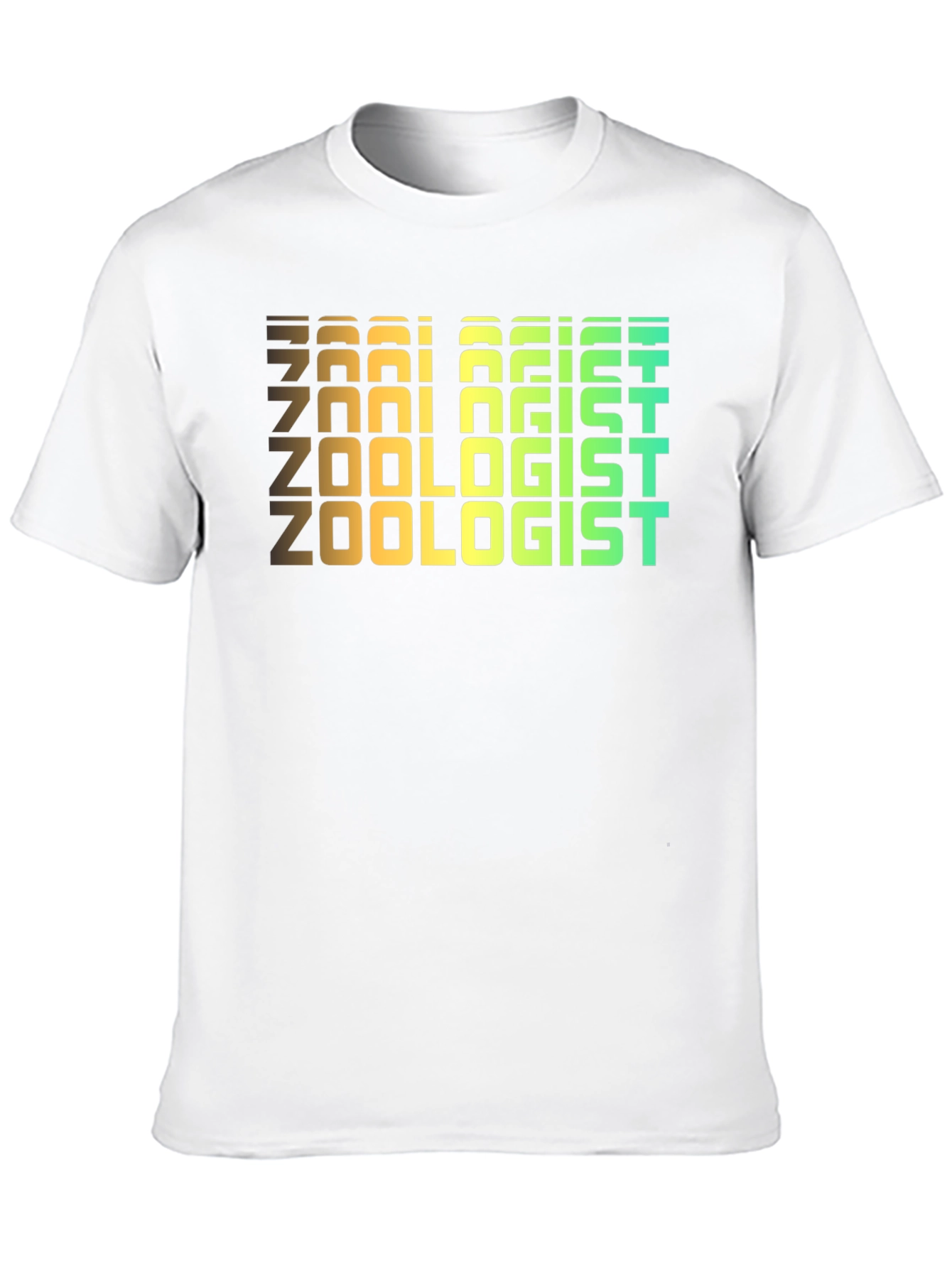 Zoologist Retro Text Black T-Shirt