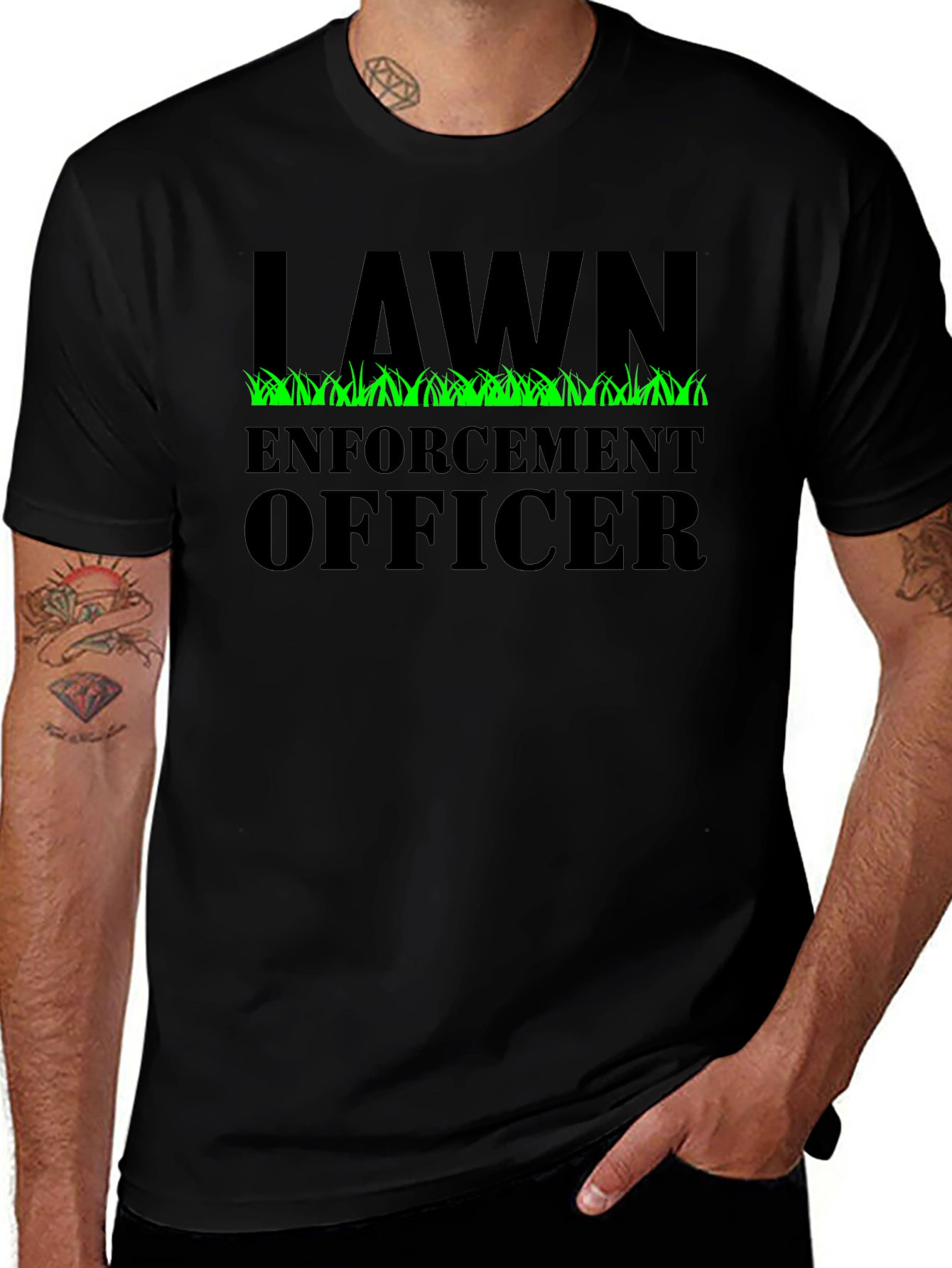 Lawn Enforcement Officer Graphic Tee
