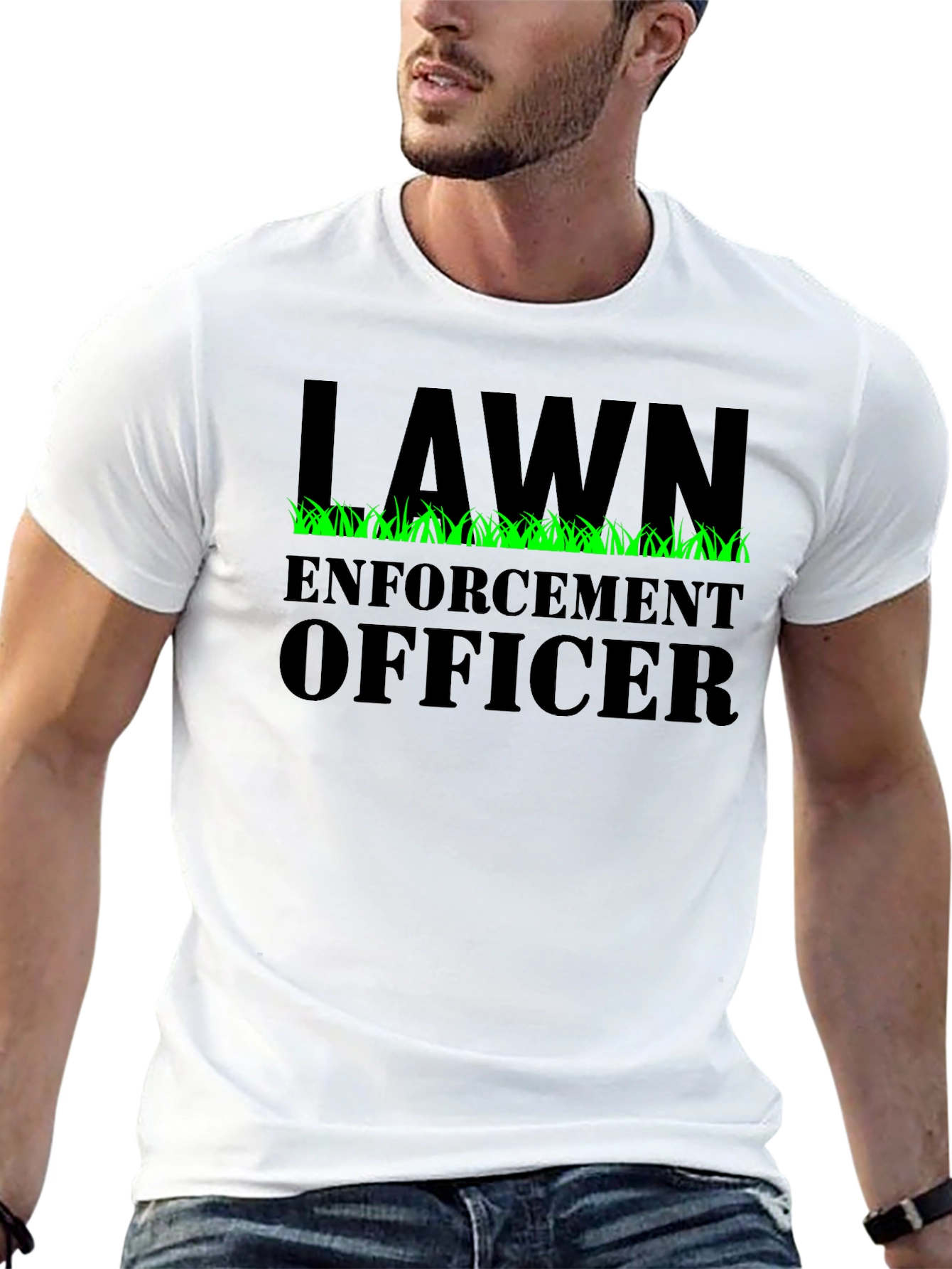 Lawn Enforcement Officer Graphic Tee