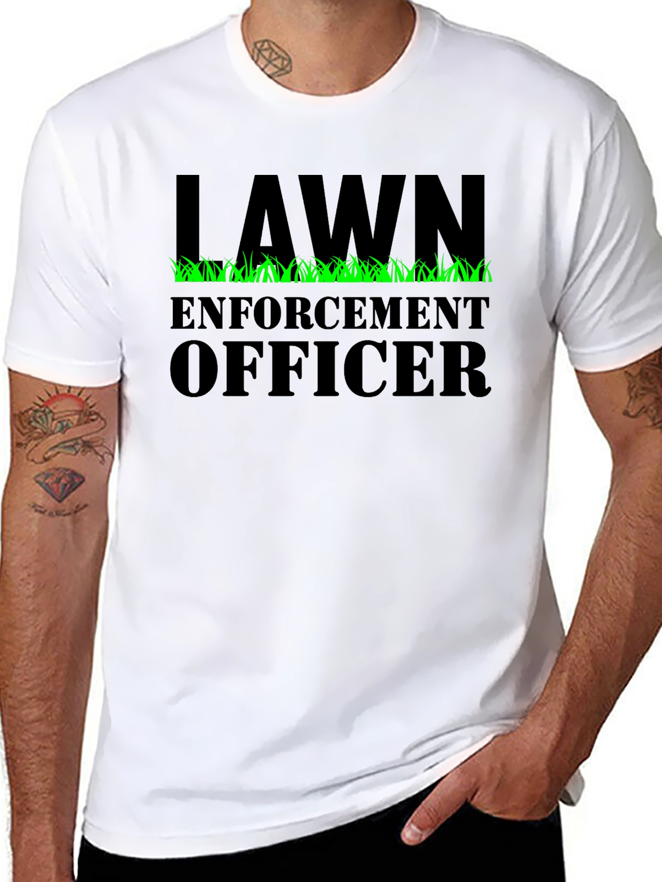 Lawn Enforcement Officer Graphic Tee
