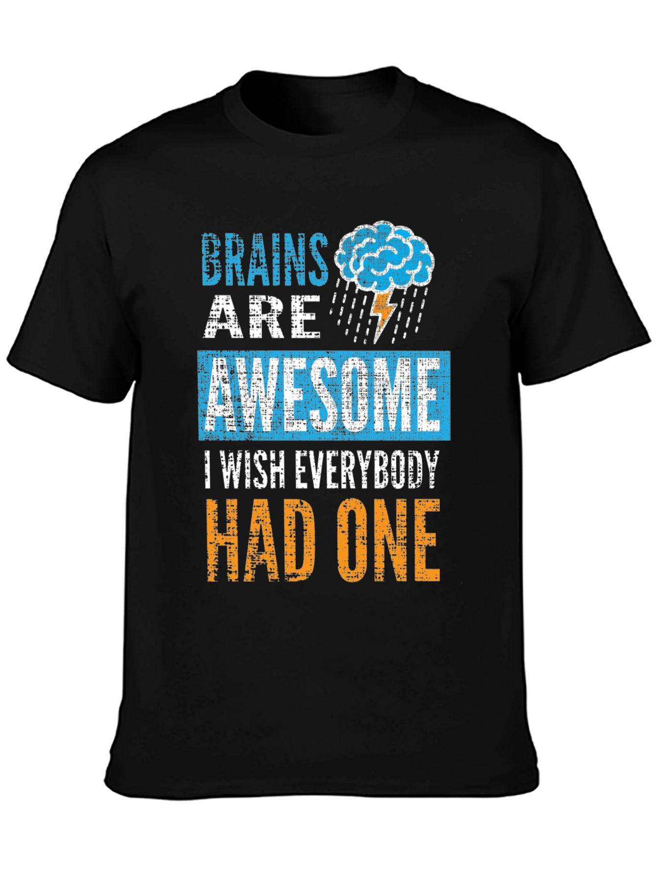 Brains Are Awesome T-Shirt Funny Brainy Tee