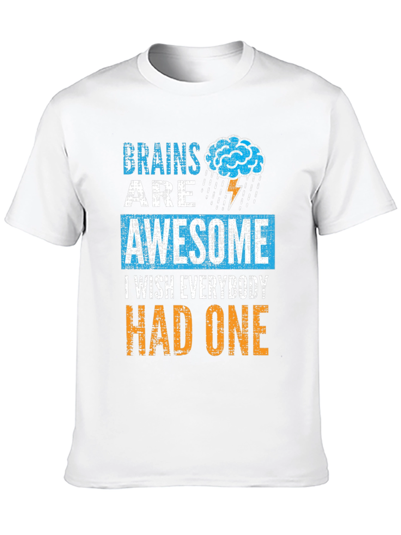 Brains Are Awesome T-Shirt Funny Brainy Tee
