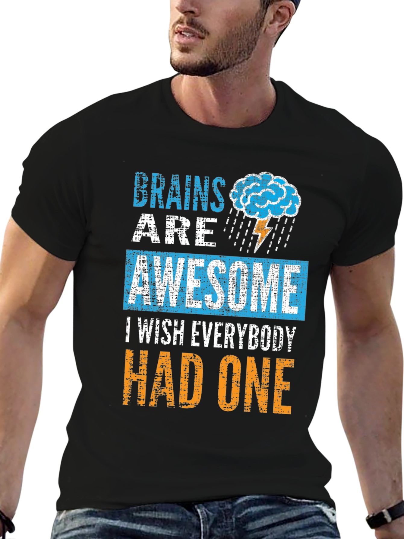 Brains Are Awesome T-Shirt Funny Brainy Tee