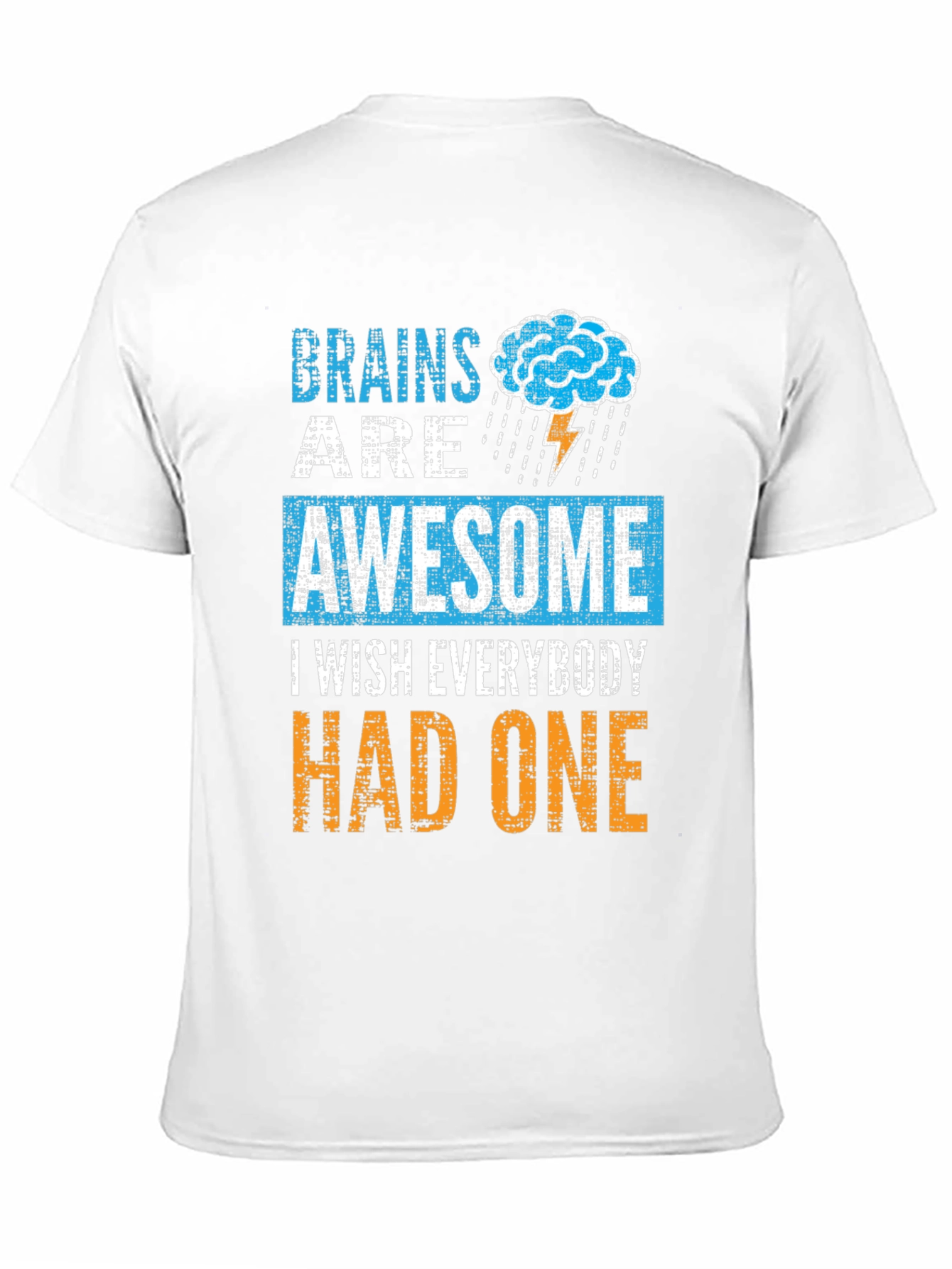 Brains Are Awesome T-Shirt Funny Brainy Tee