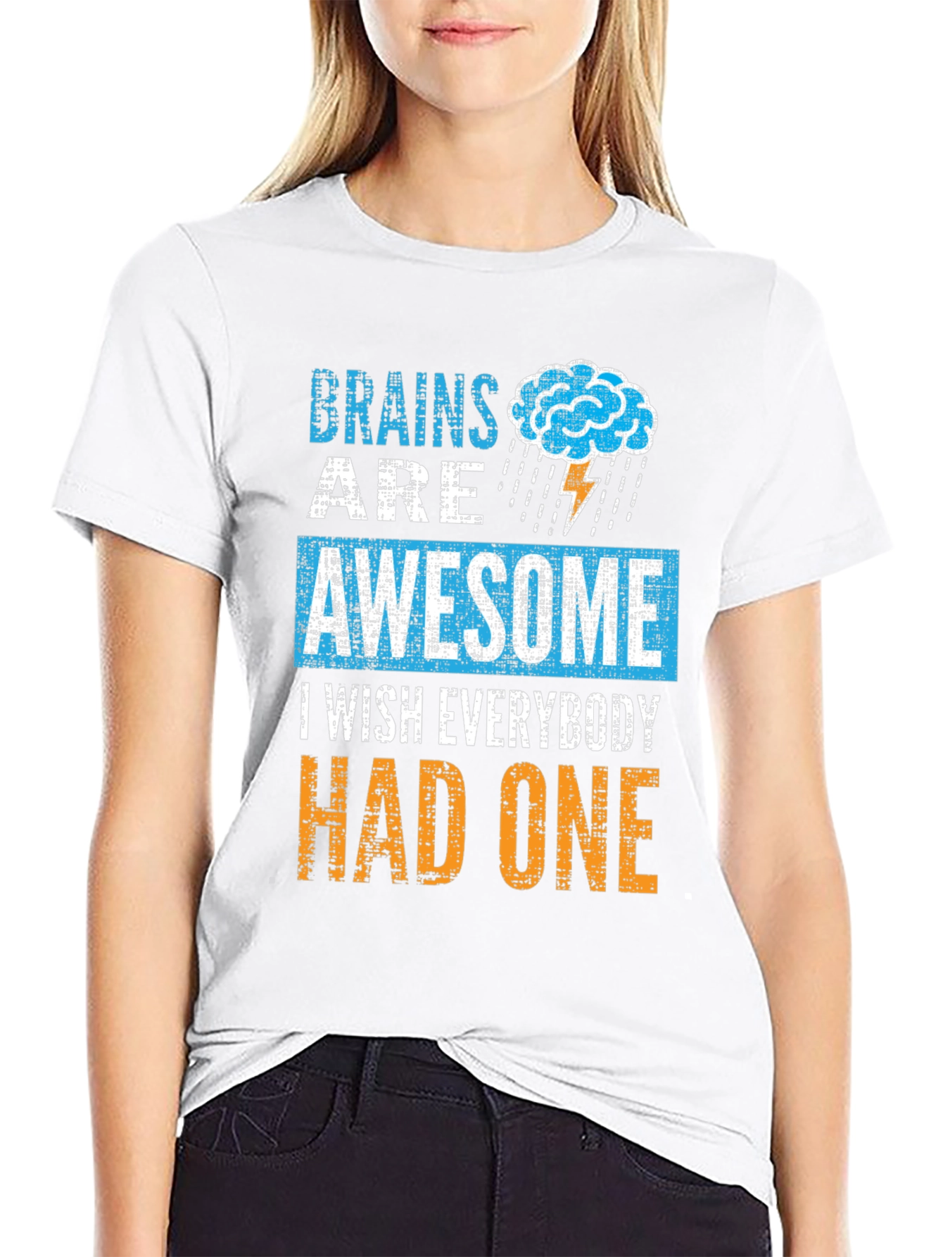 Brains Are Awesome T-Shirt Funny Brainy Tee
