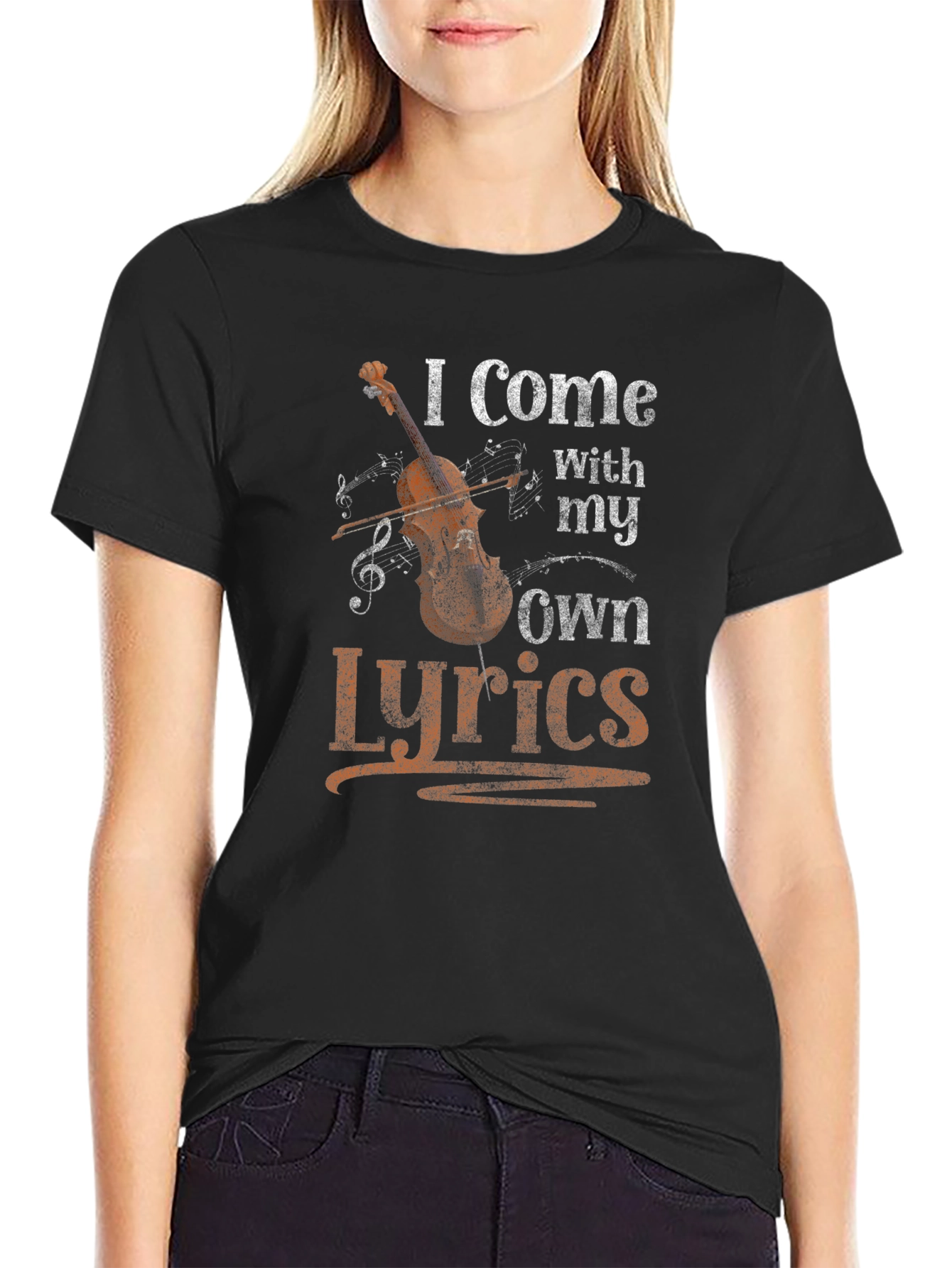 Violin Music Lyrics T-Shirt