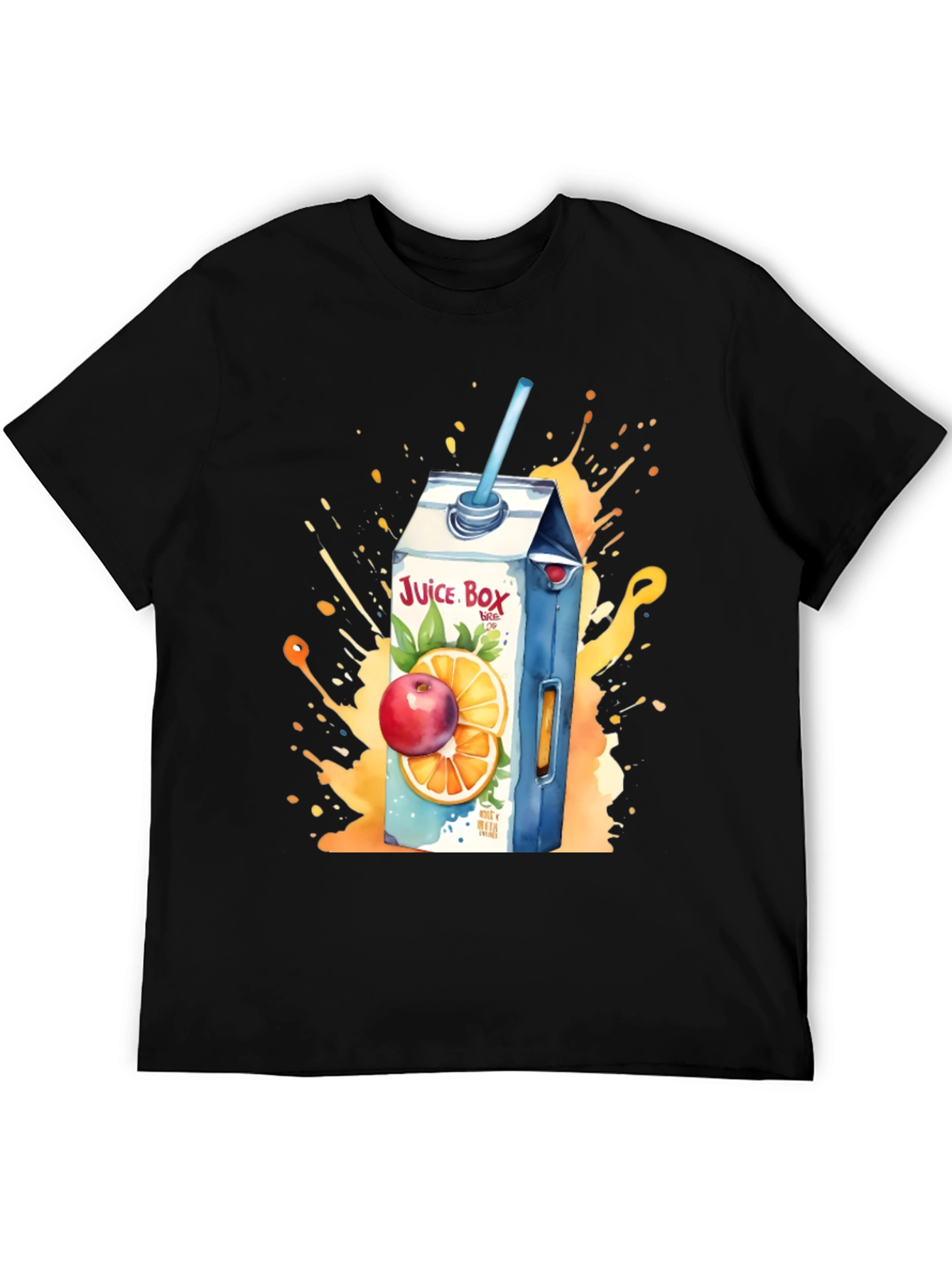 Juice Box T-Shirt: Fruit Splash Design