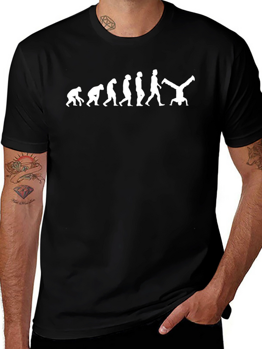 Evolution Headstand Black T-Shirt