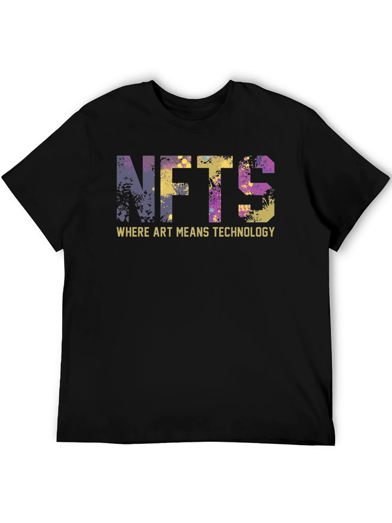 NFTs Where Art Means Technology Black T-Shirt