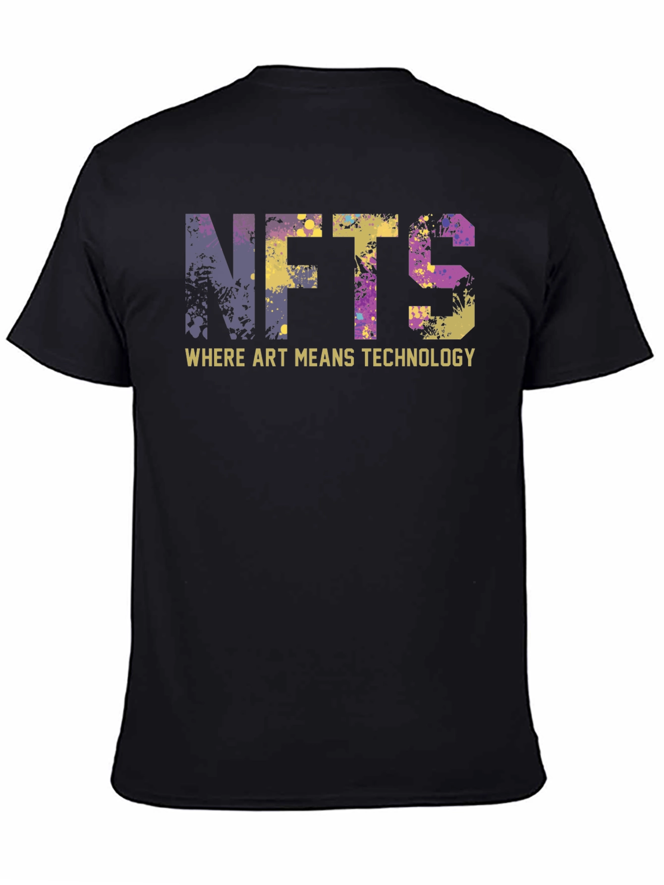 NFTs Where Art Means Technology Black T-Shirt