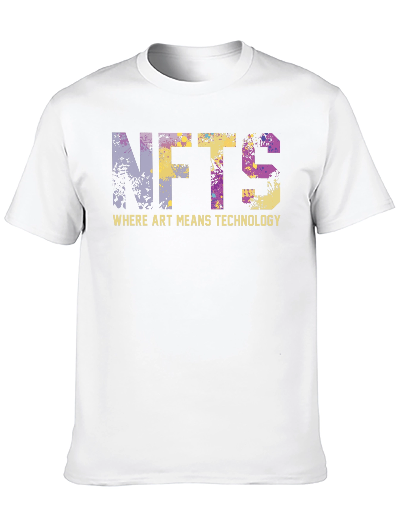 NFTs Where Art Means Technology Black T-Shirt
