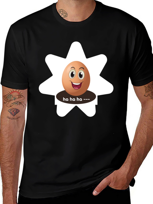Funny Egg Cartoon Graphic T-Shirt