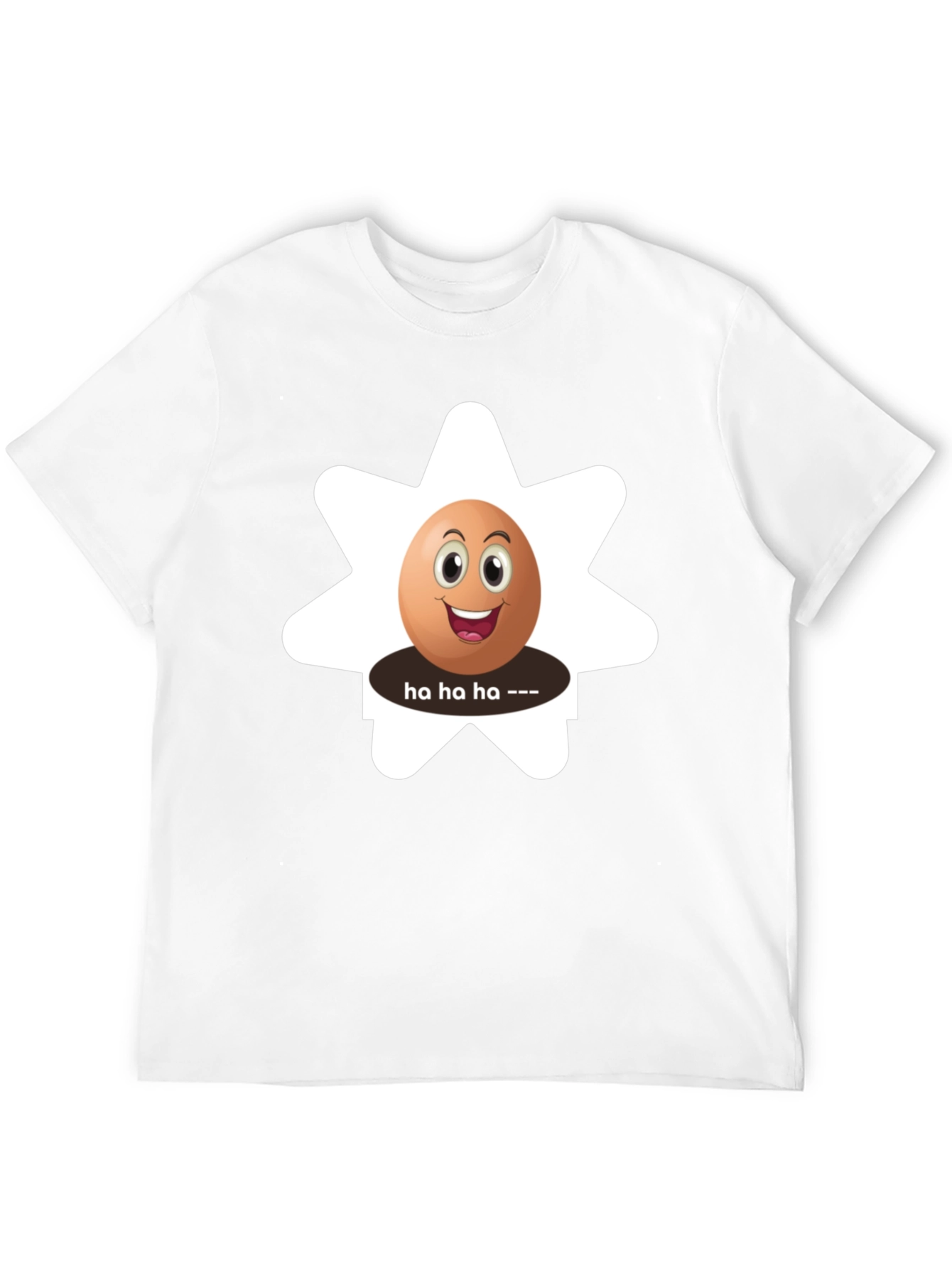 Funny Egg Cartoon Graphic T-Shirt