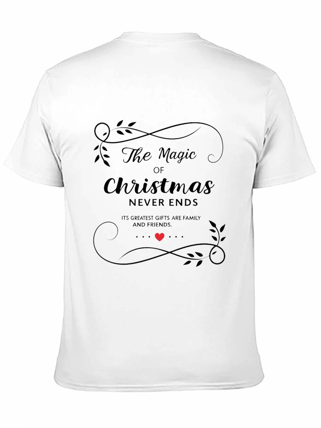 Magic of Christmas Black Graphic Tee