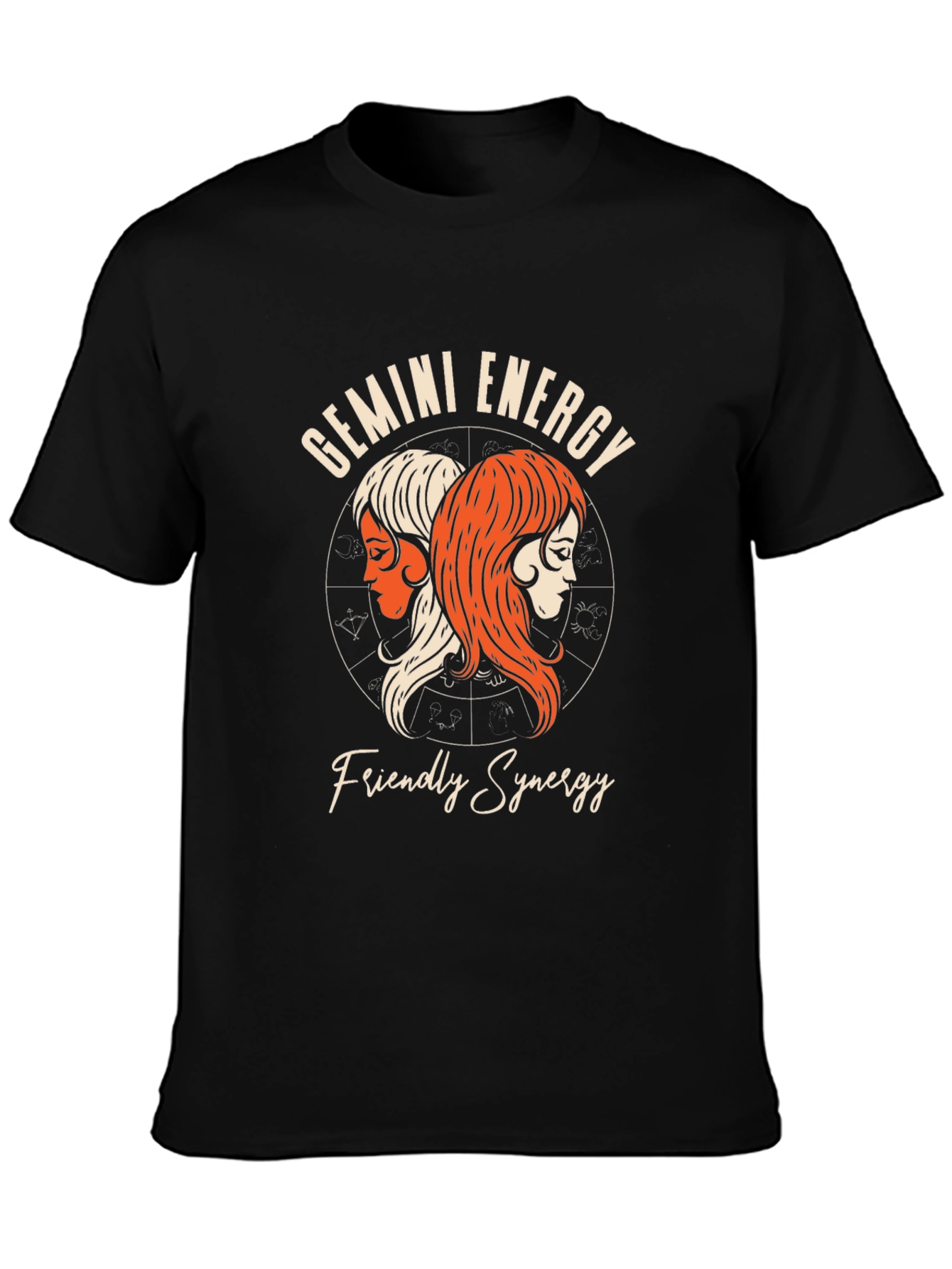 Gemini Energy T-Shirt: Friendly Synergy Zodiac Tee