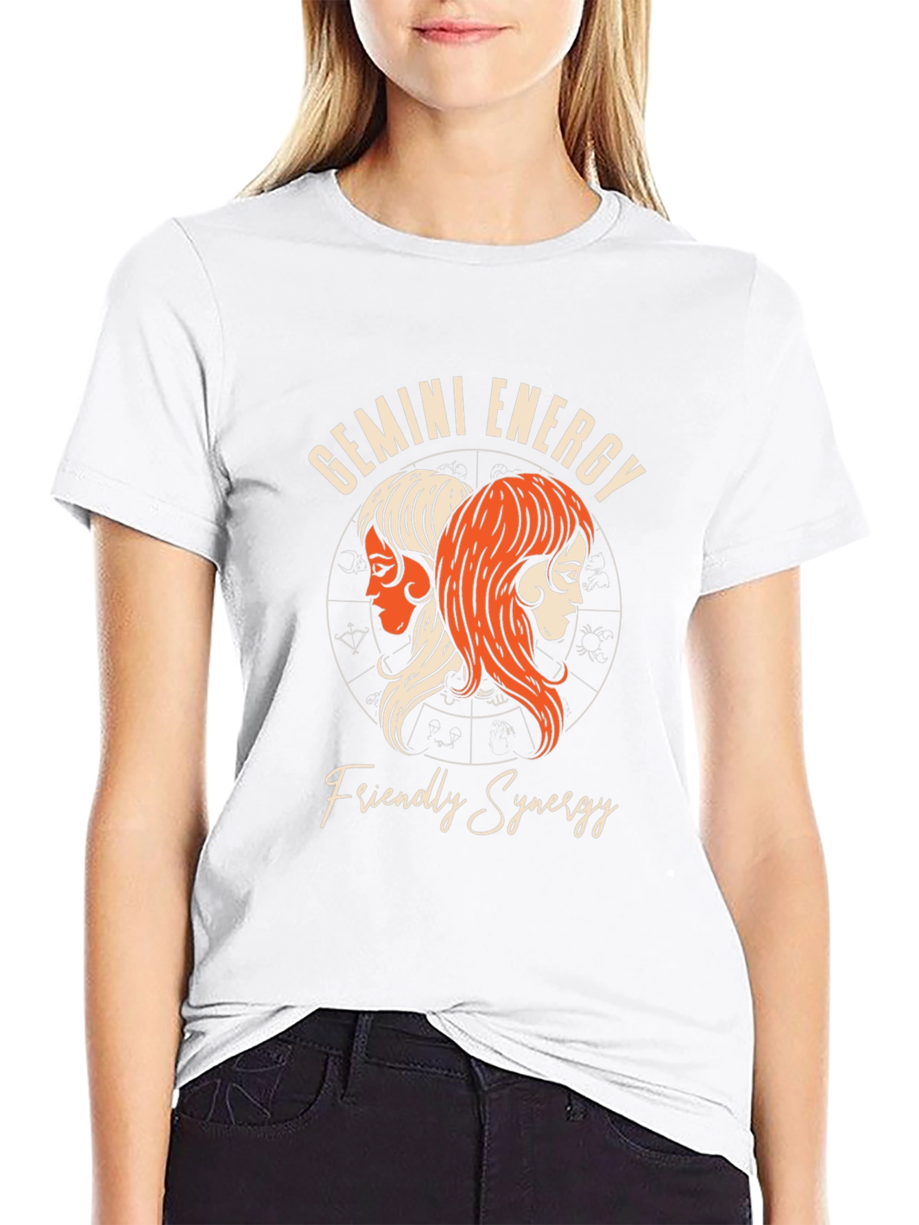 Gemini Energy T-Shirt: Friendly Synergy Zodiac Tee