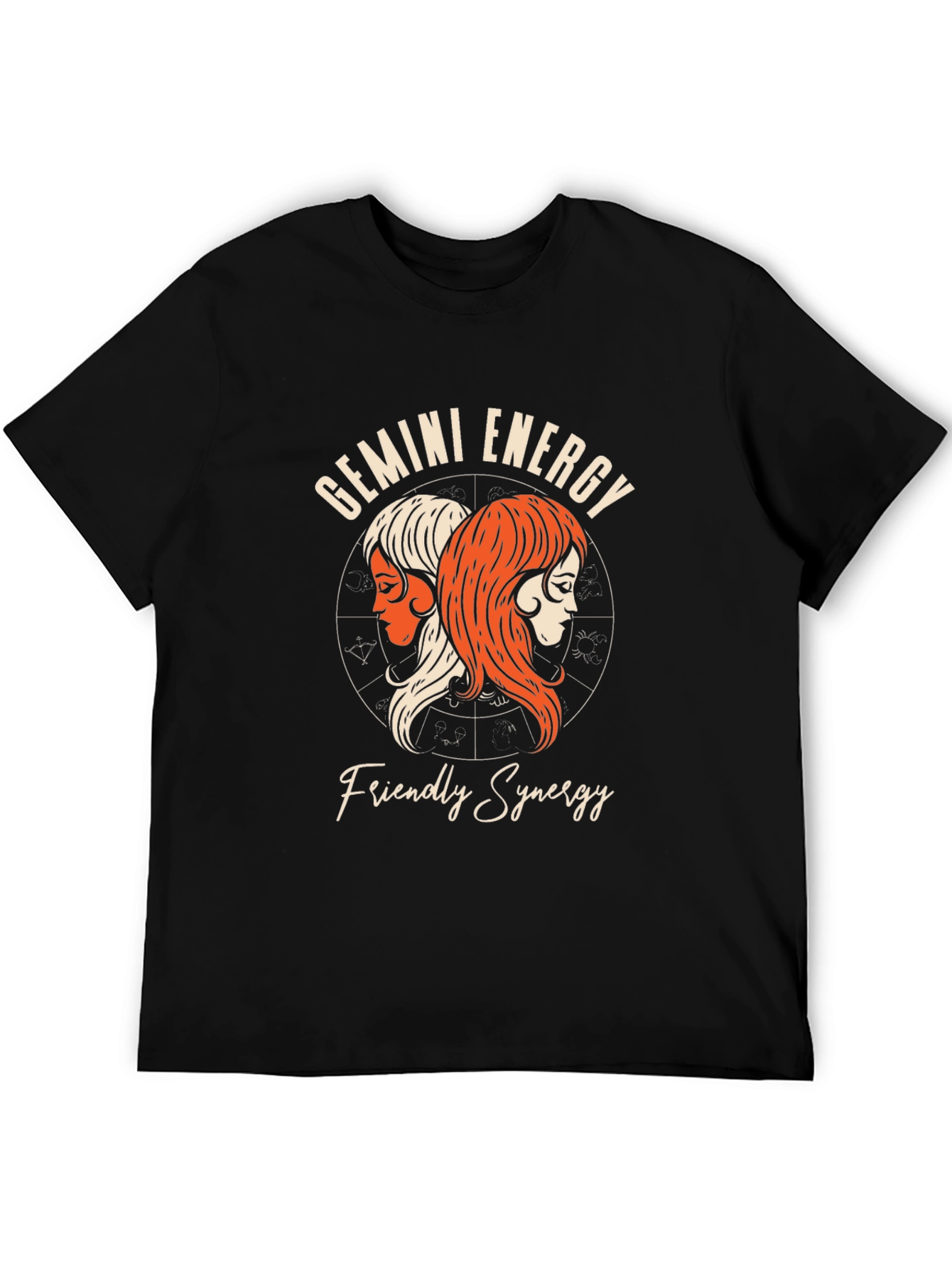 Gemini Energy T-Shirt: Friendly Synergy Zodiac Tee