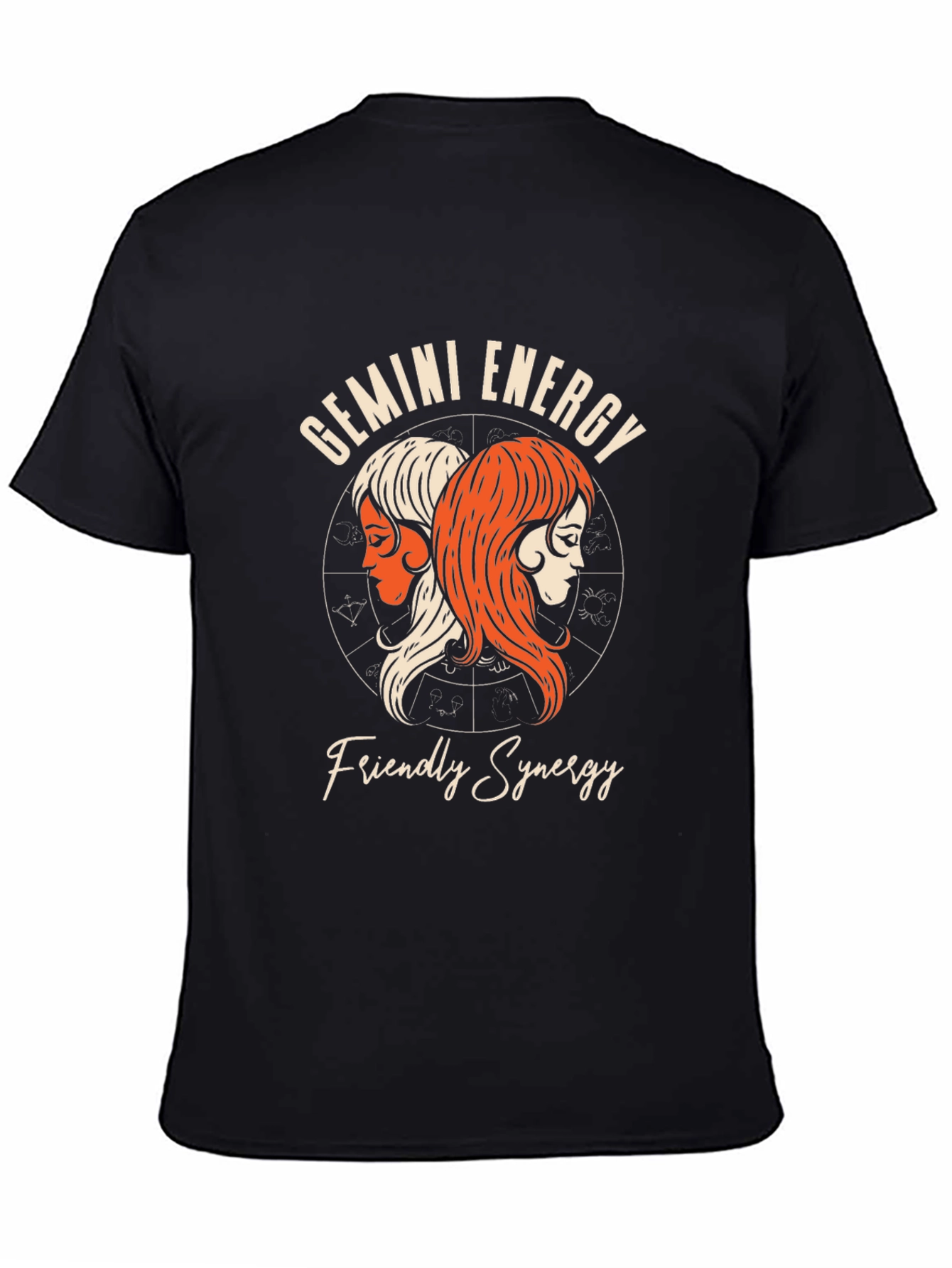 Gemini Energy T-Shirt: Friendly Synergy Zodiac Tee