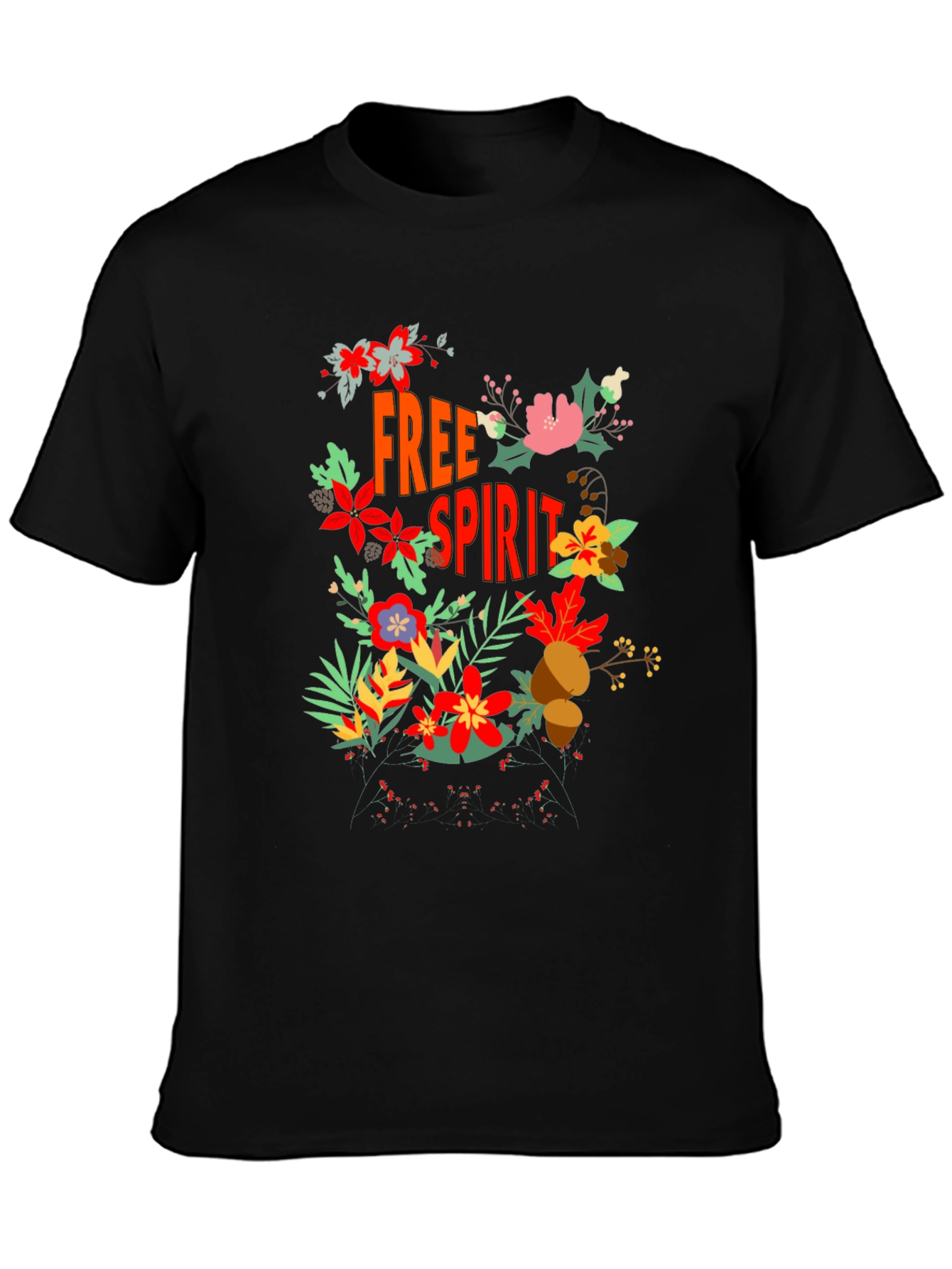 Free Spirit Floral Graphic Tee