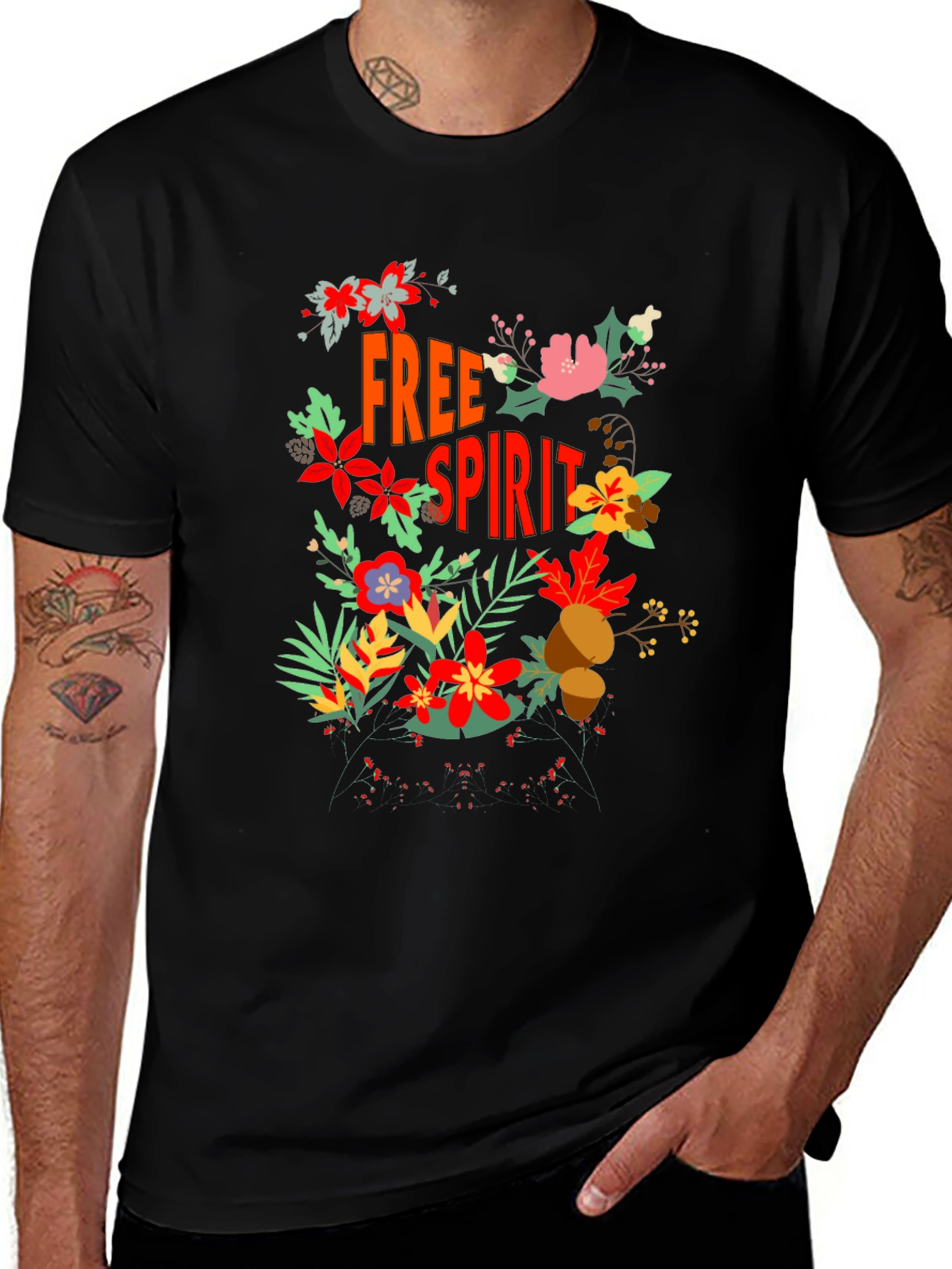 Free Spirit Floral Graphic Tee