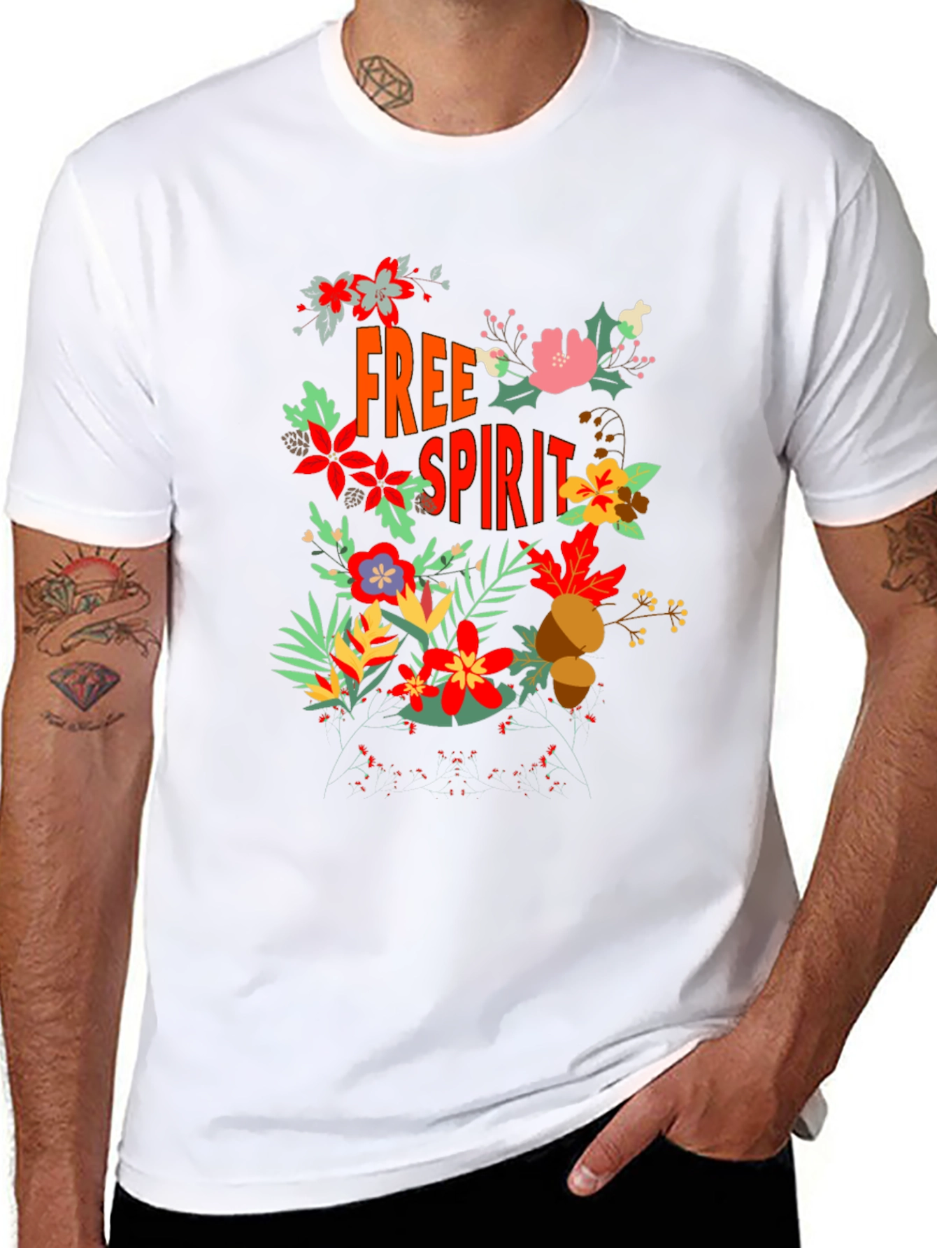 Free Spirit Floral Graphic Tee