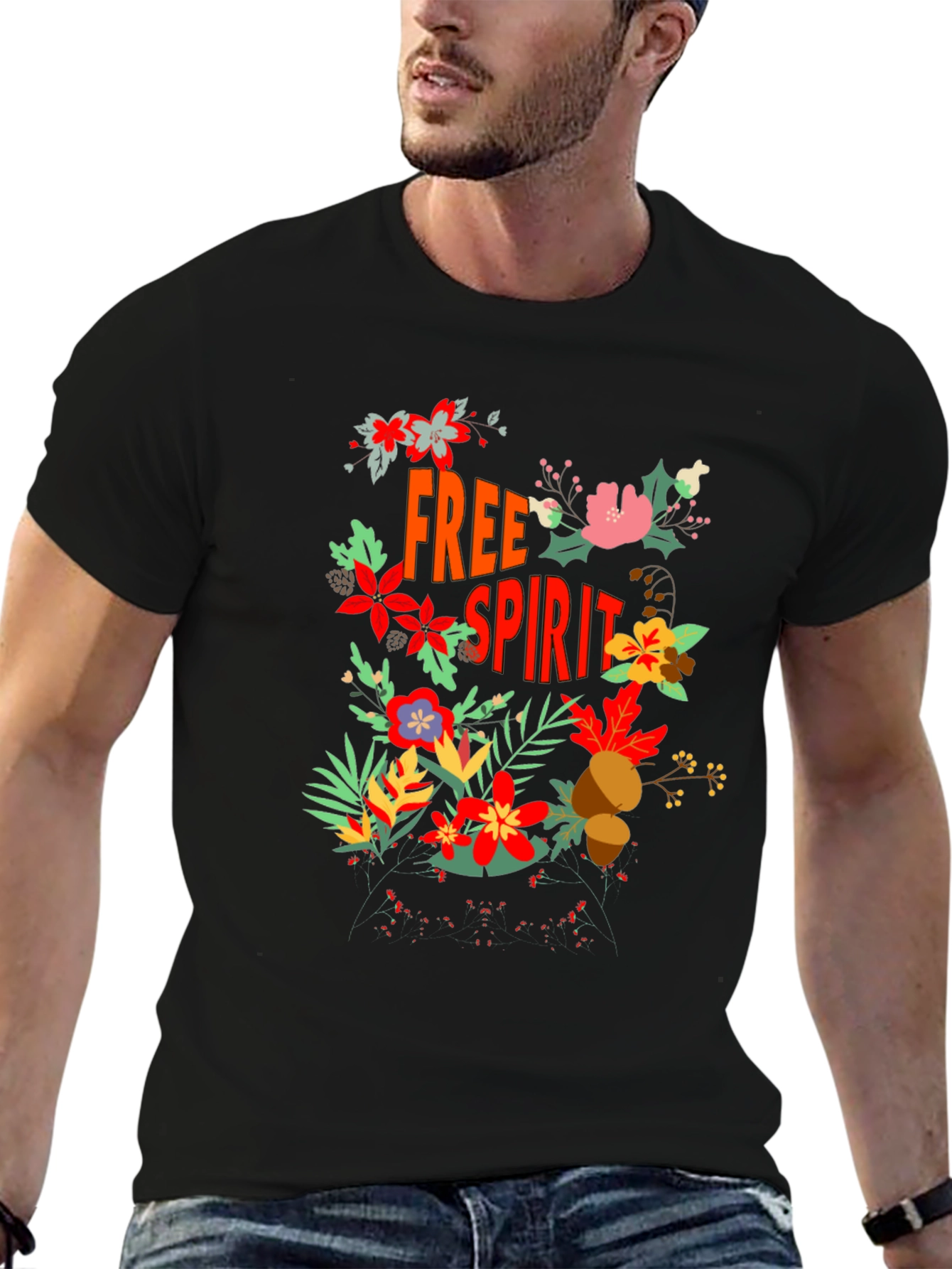 Free Spirit Floral Graphic Tee