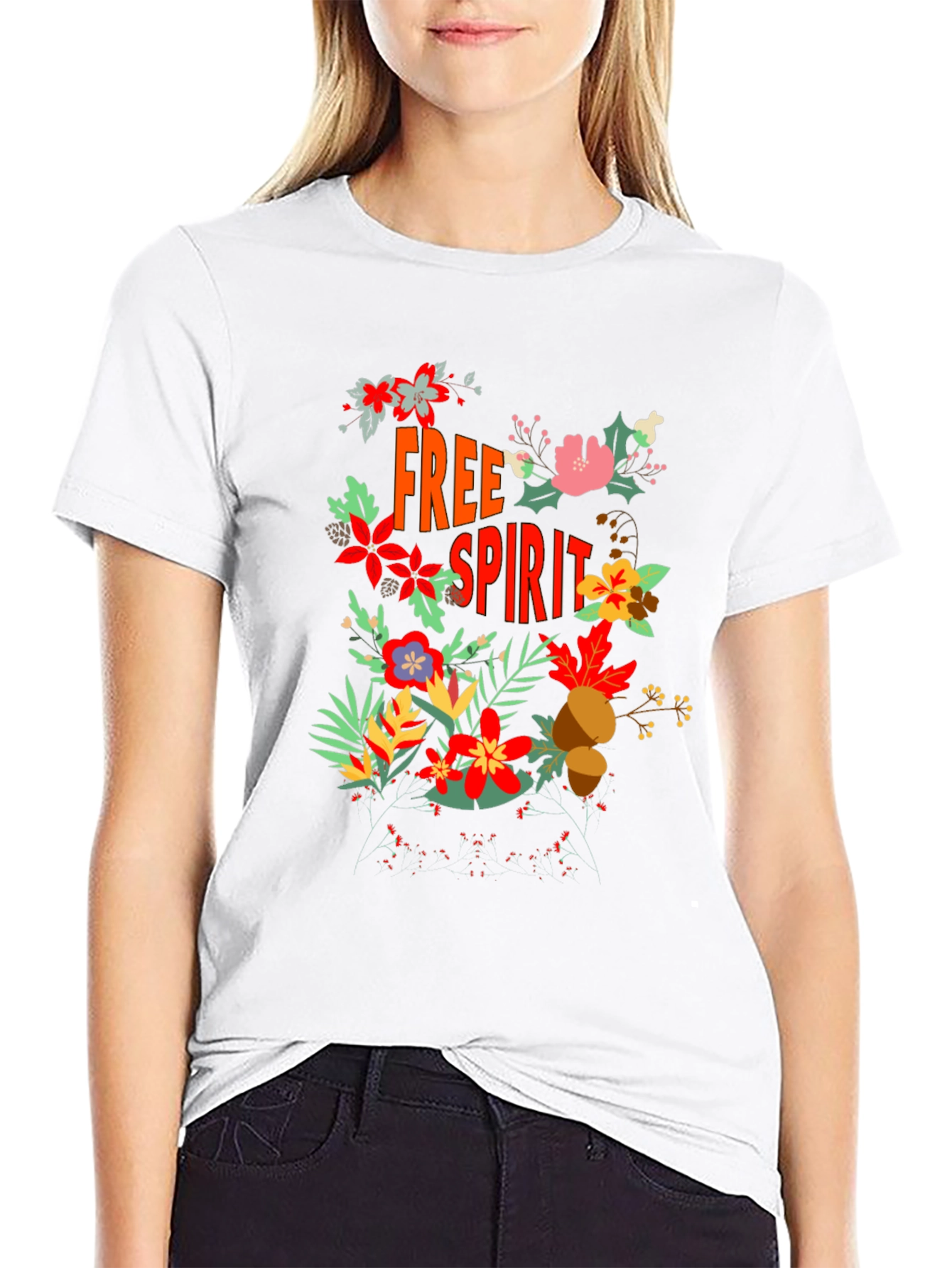 Free Spirit Floral Graphic Tee