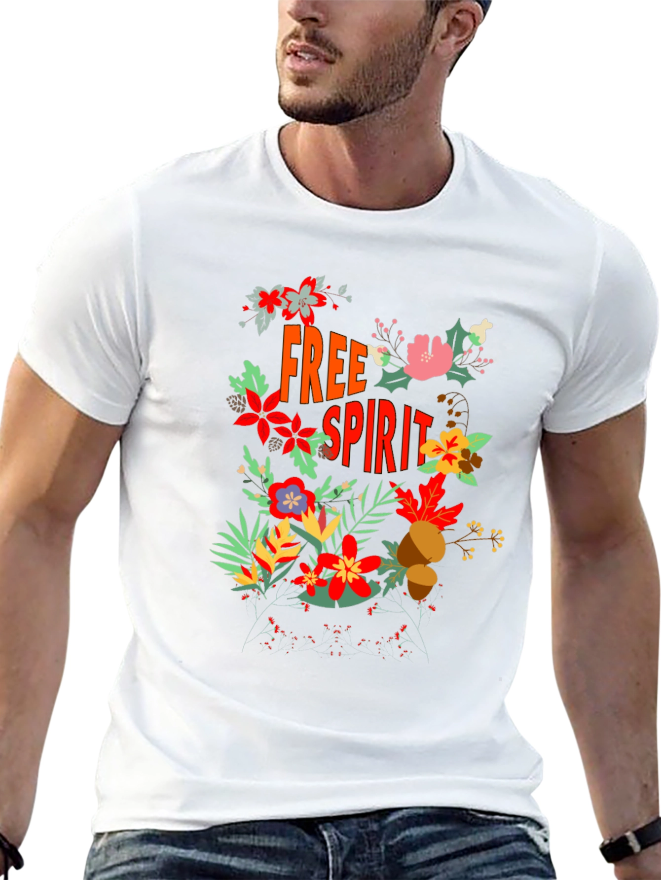 Free Spirit Floral Graphic Tee