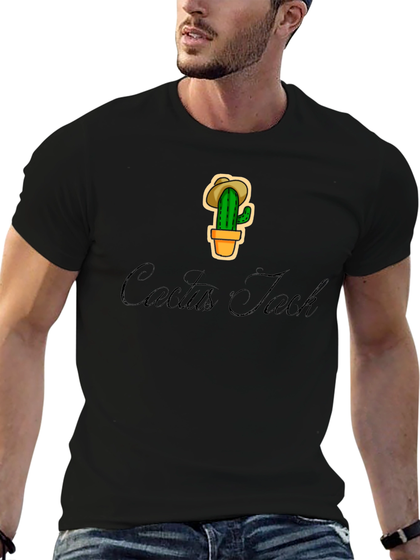 Cactus Jack Graphic T-Shirt - Trendy Black Tee
