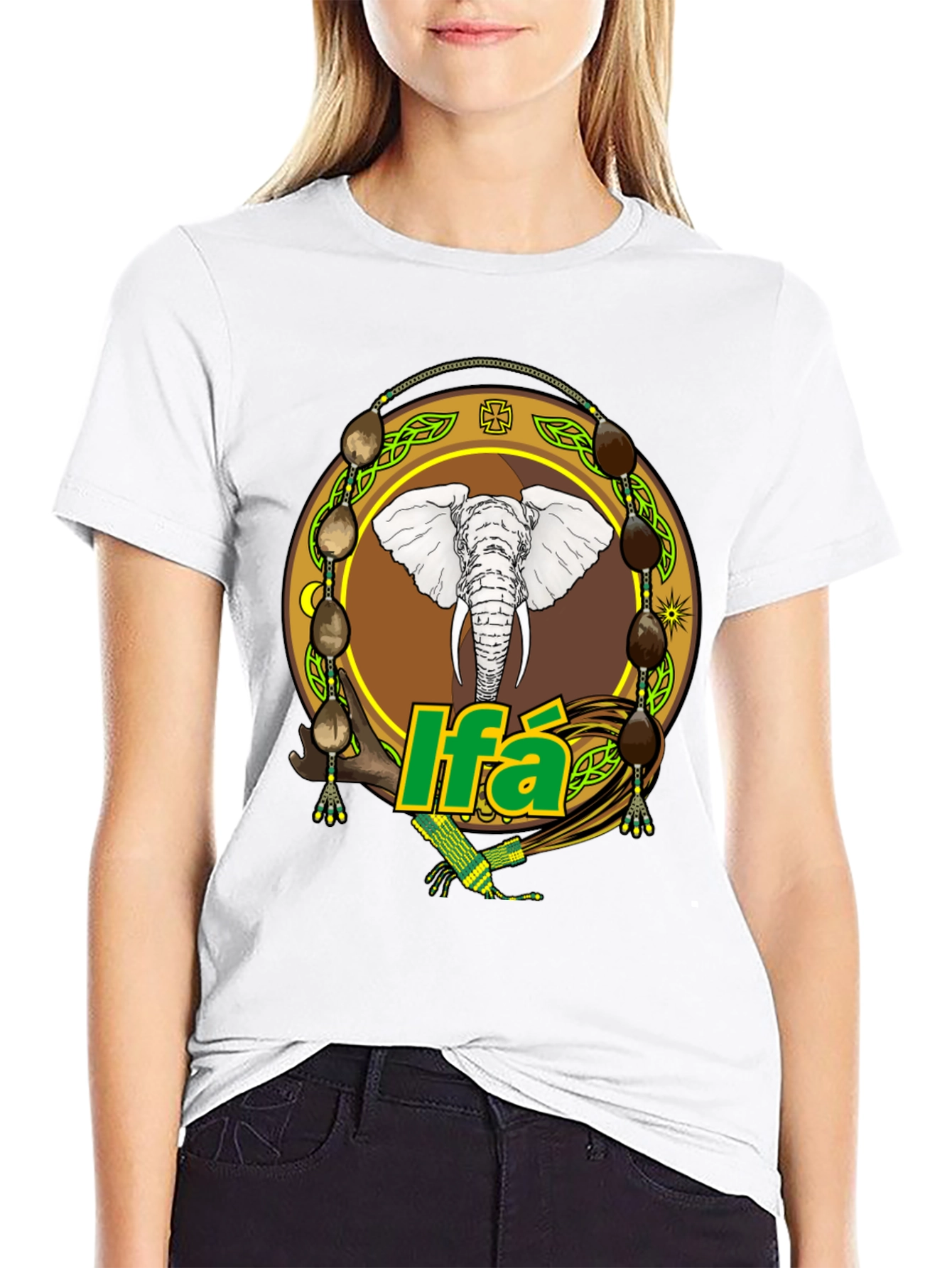 Elephant Ifa T-Shirt - Stylish Spiritual Design