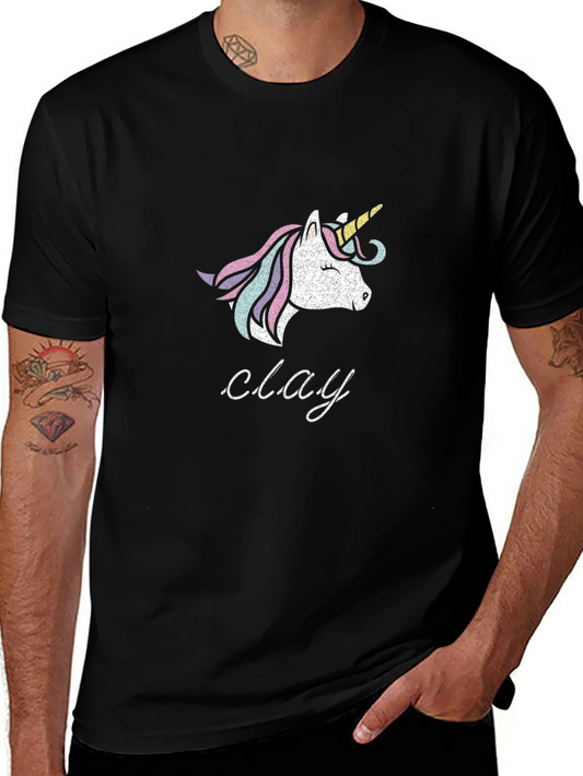 Unicorn Graphic Tee - Mens Black T-Shirt