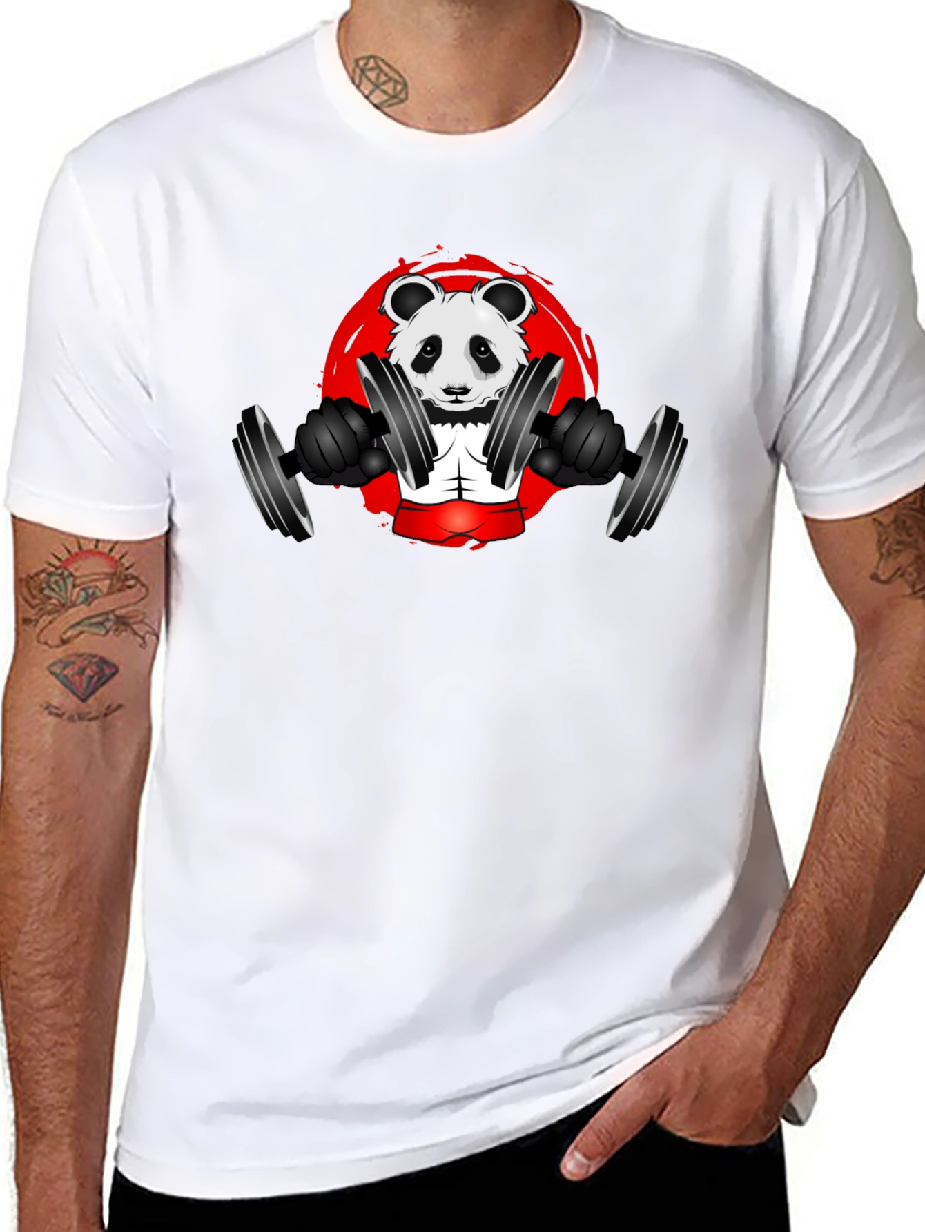 Weightlifting Panda T-Shirt - Gym Animal Tee
