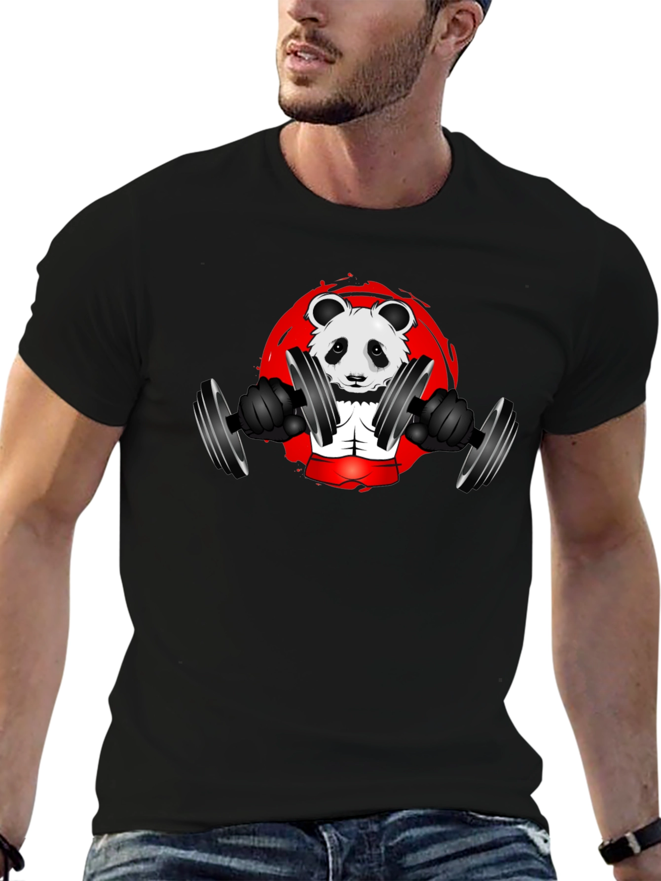 Weightlifting Panda T-Shirt - Gym Animal Tee