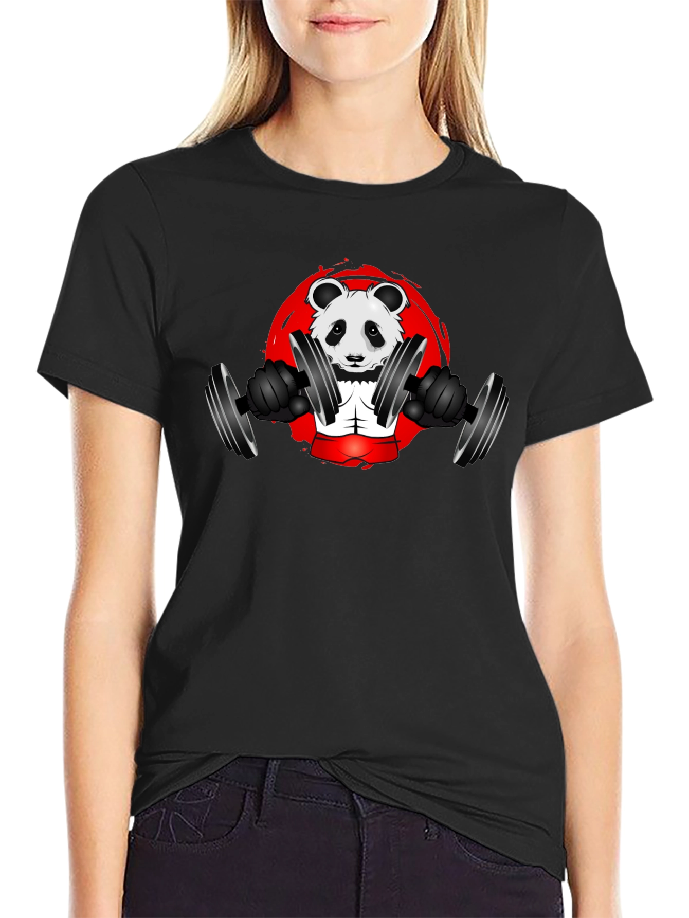Weightlifting Panda T-Shirt - Gym Animal Tee