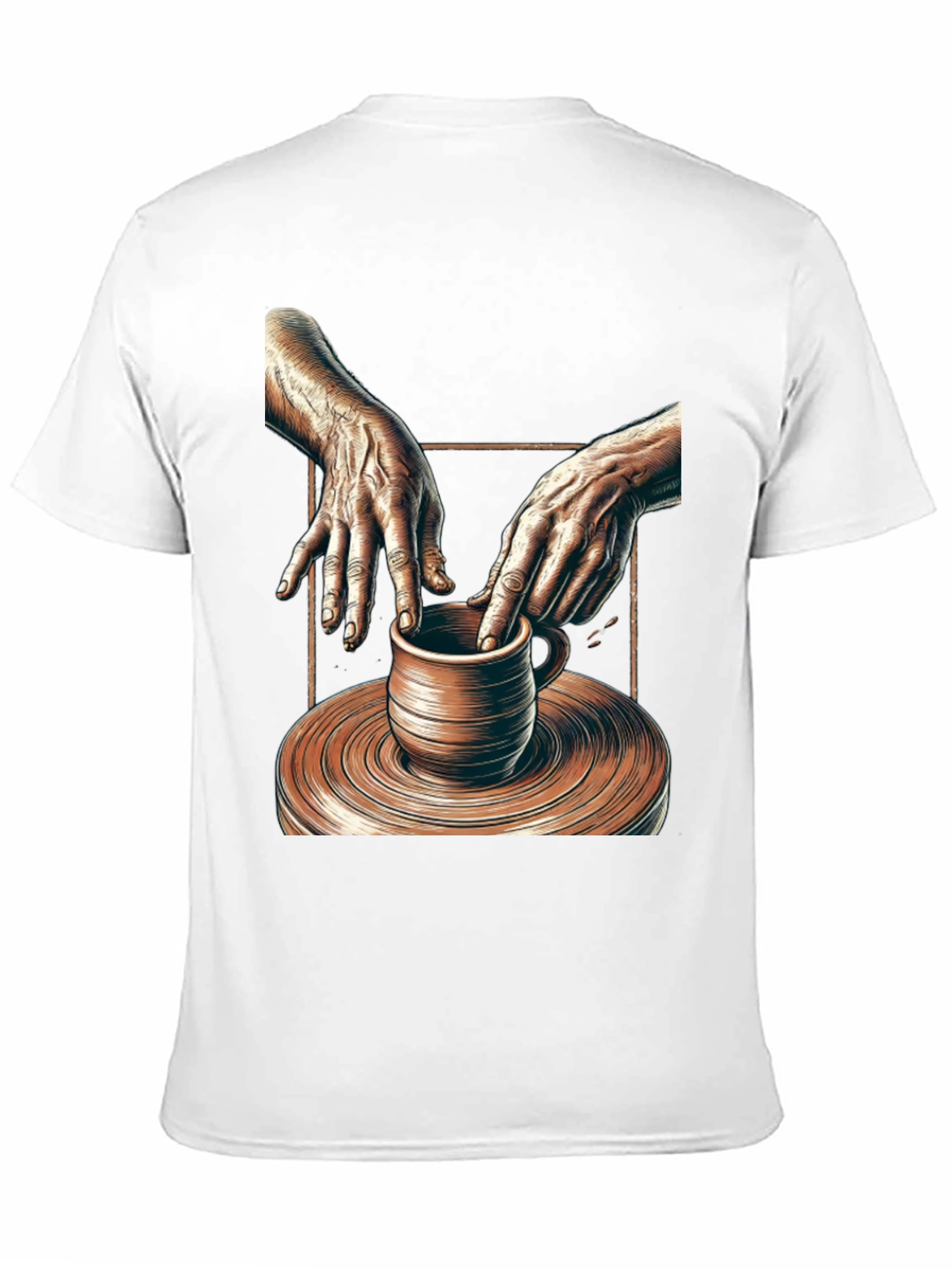 Potters Hands Graphic Tee - Unisex Black T-Shirt
