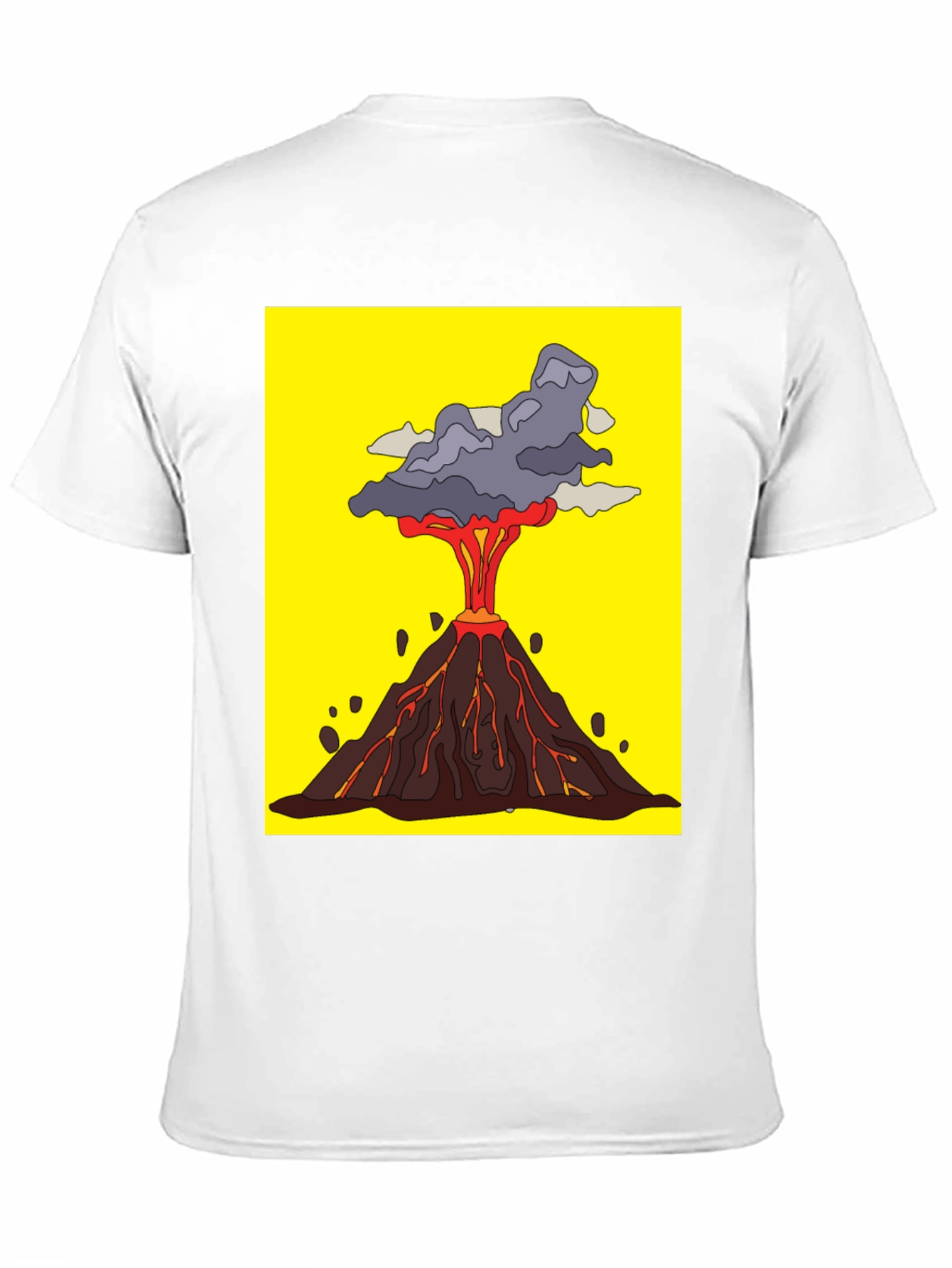 Volcano Eruption Graphic Tee - Bold Statement Shirt