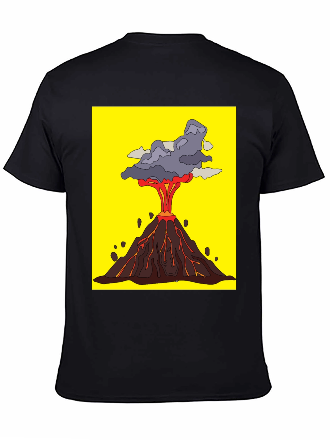Volcano Eruption Graphic Tee - Bold Statement Shirt