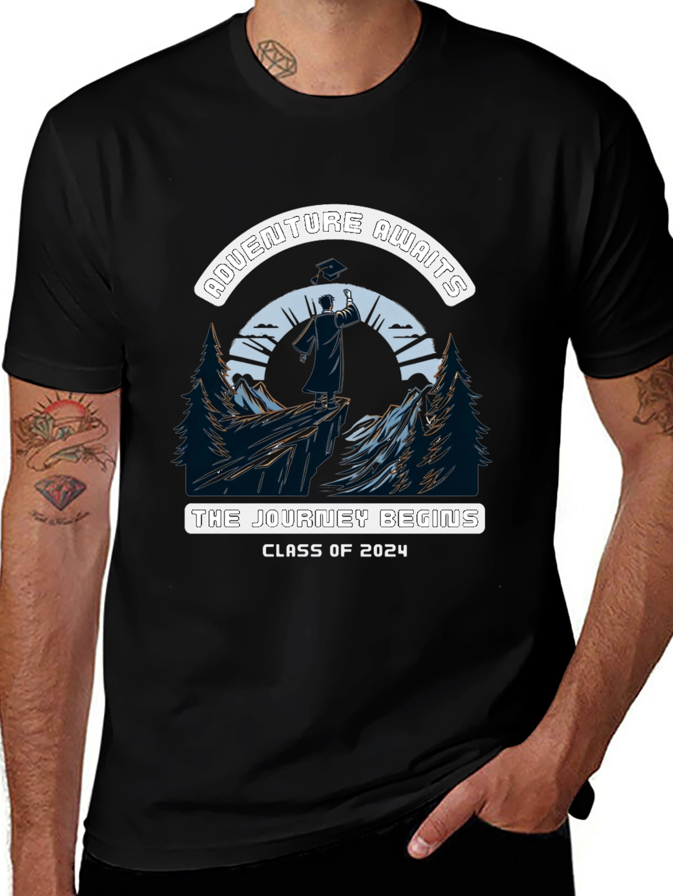 Adventure Awaits Class of 2024 Graduation T-Shirt