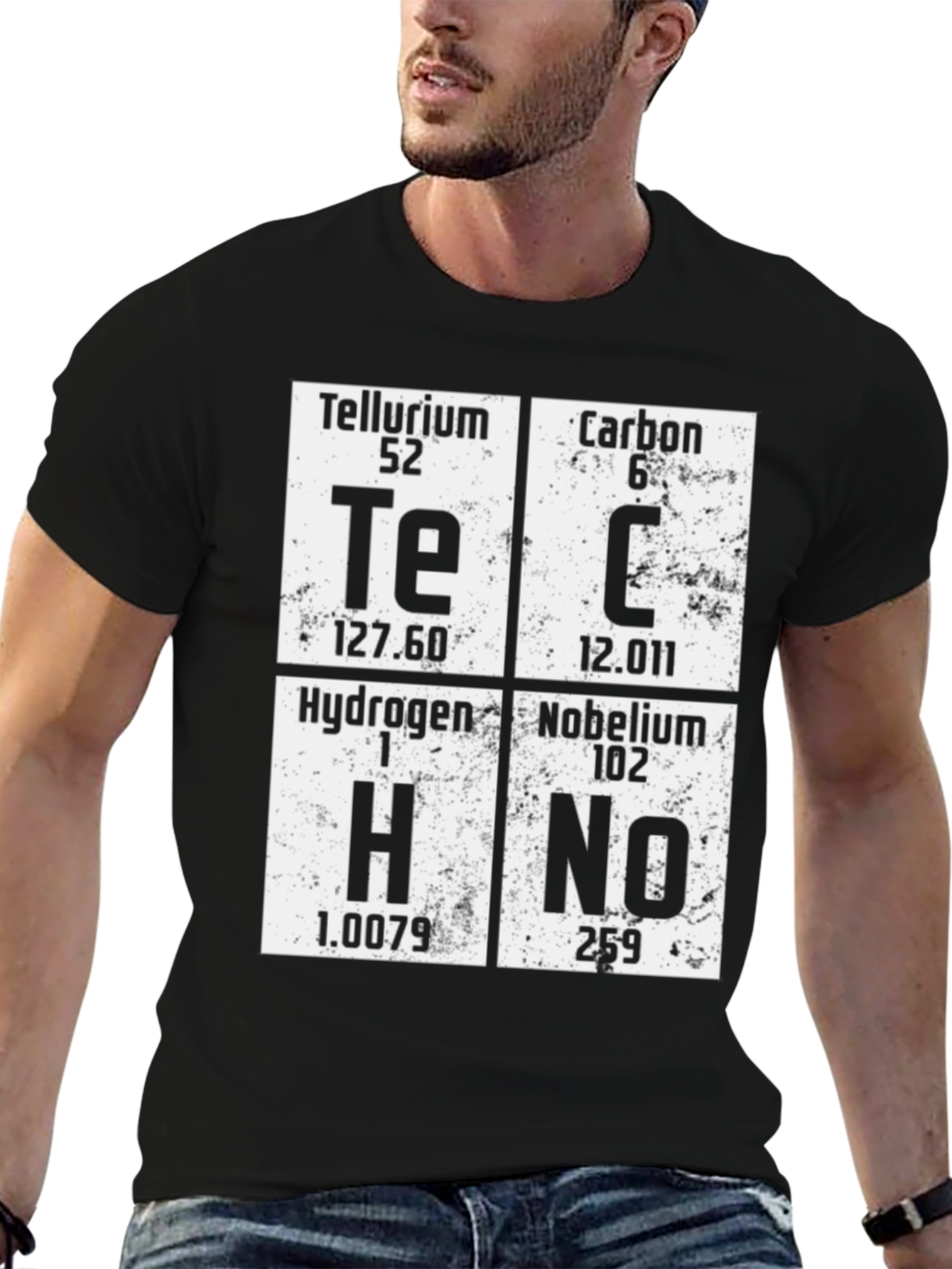 Science Humor T-Shirt - Techno Periodic Table Elements