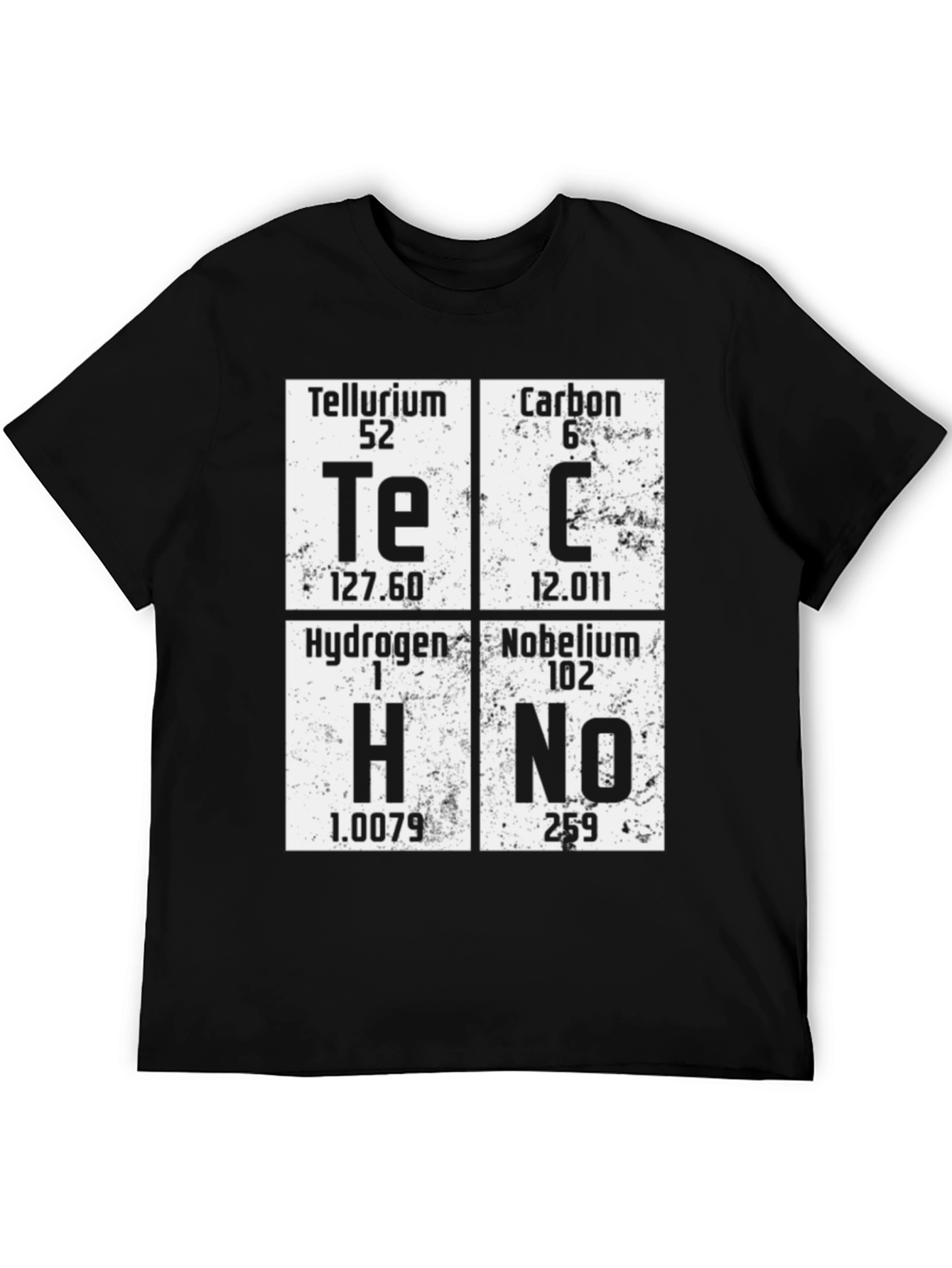 Science Humor T-Shirt - Techno Periodic Table Elements