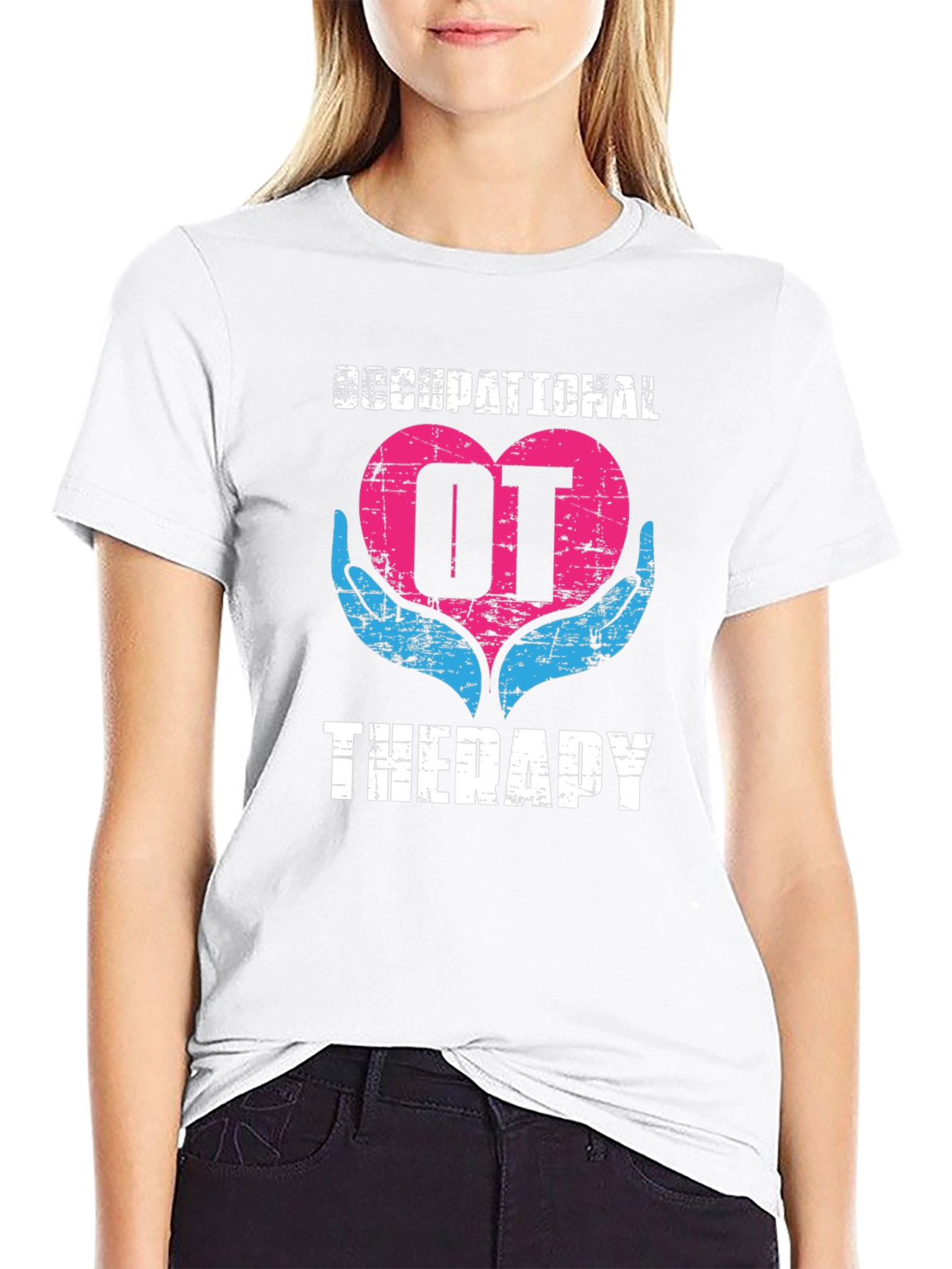 Occupational Therapy OT Heart Hands Graphic T-Shirt
