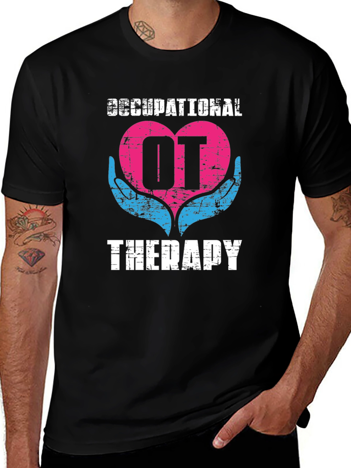 Occupational Therapy OT Heart Hands Graphic T-Shirt