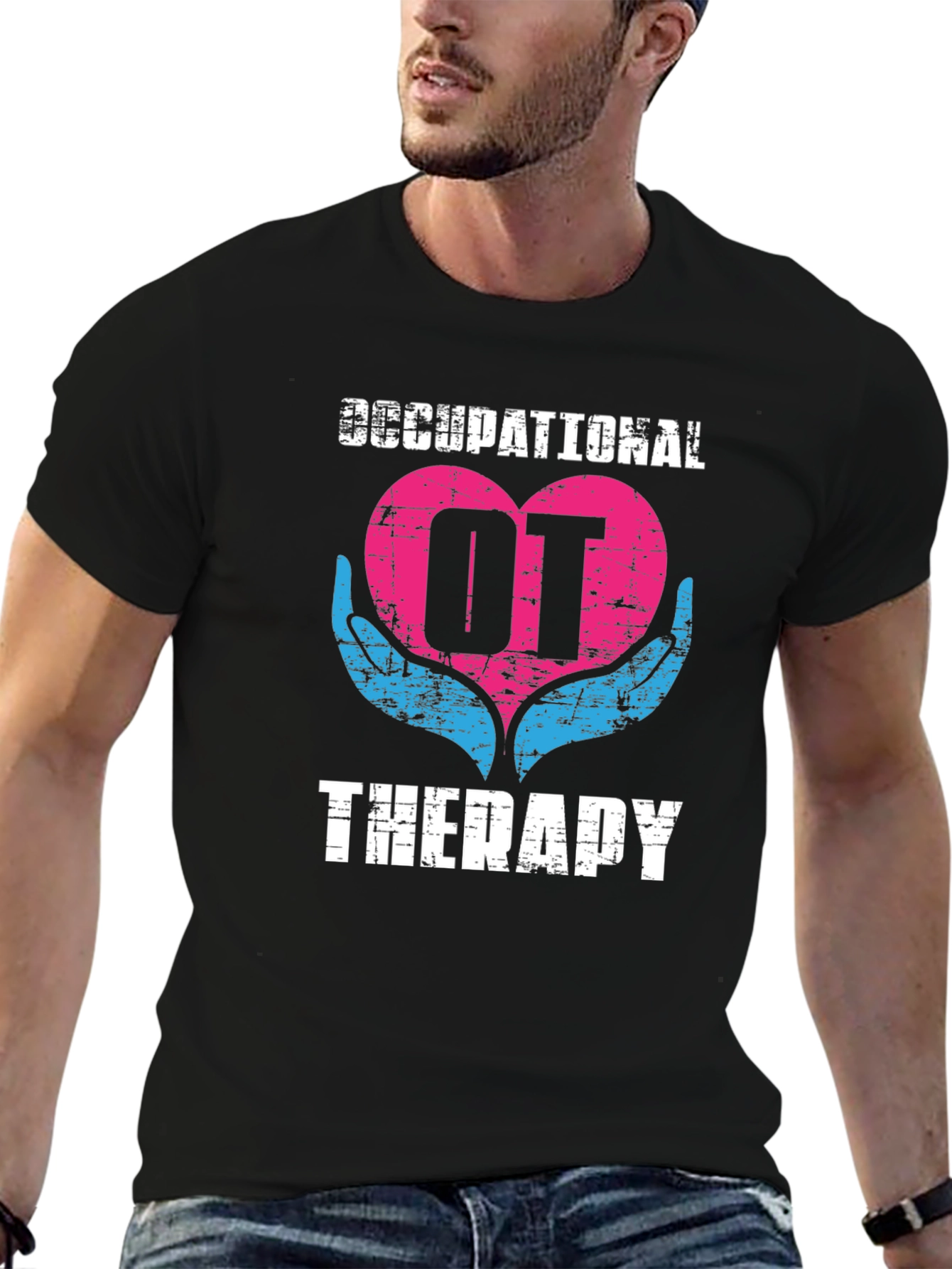 Occupational Therapy OT Heart Hands Graphic T-Shirt